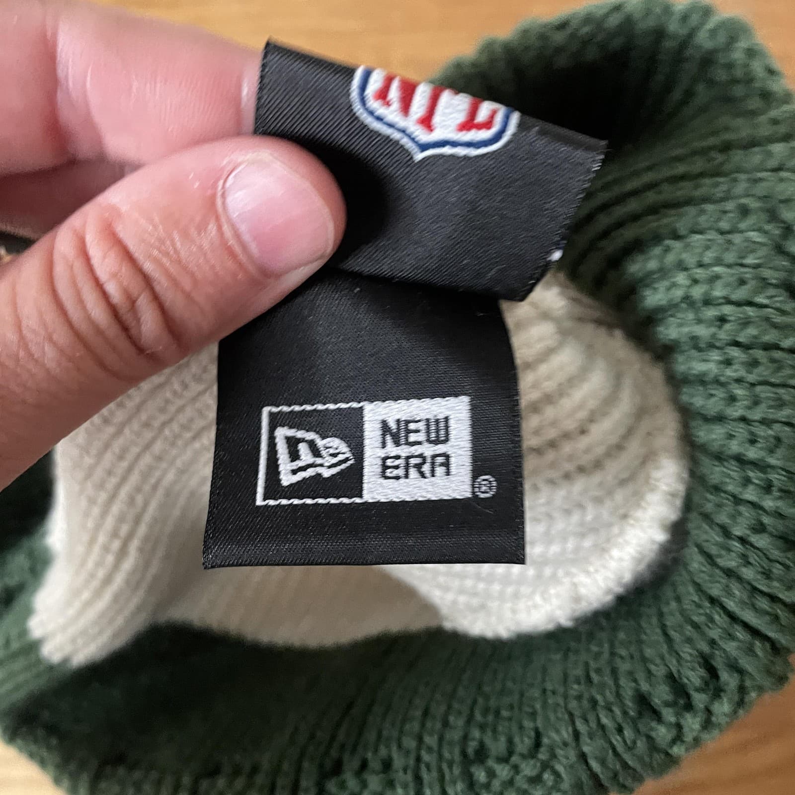 Green Bay Packers Hat Cap Snap Back Mens Green White NFL Football Pom New Era - Thumbnail 4