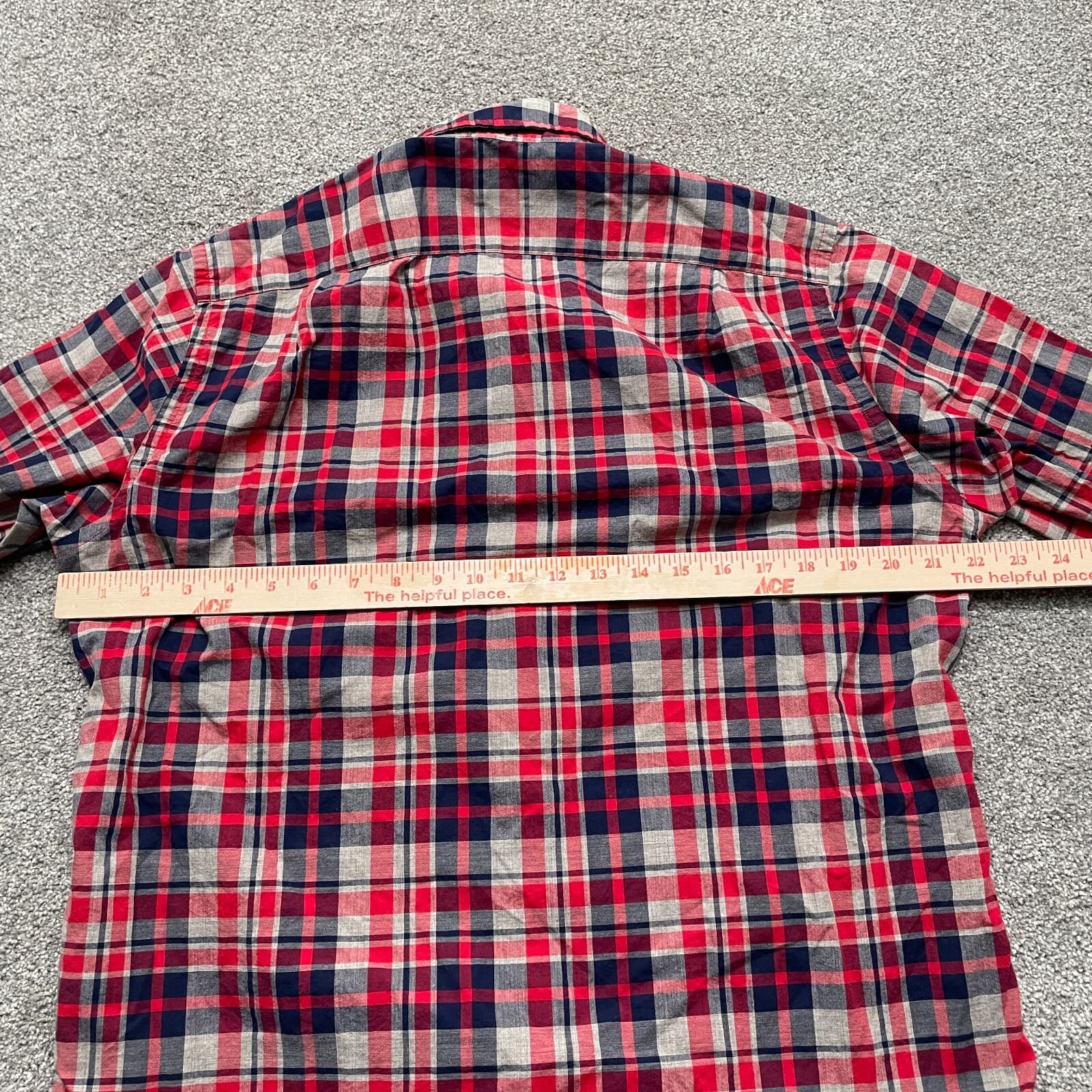 J.CREW Shirt Adult Medium Multicolor Plaid Cotton Long Sleeve Mens - Thumbnail 4
