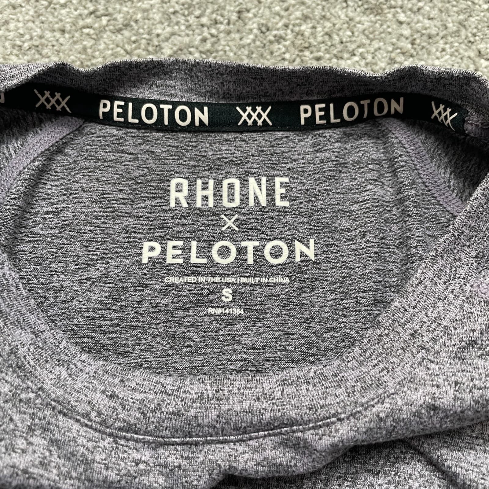 Rhone X Peloton Shirt Adult Small Blue Performance Cycling Running Mens - Thumbnail 8
