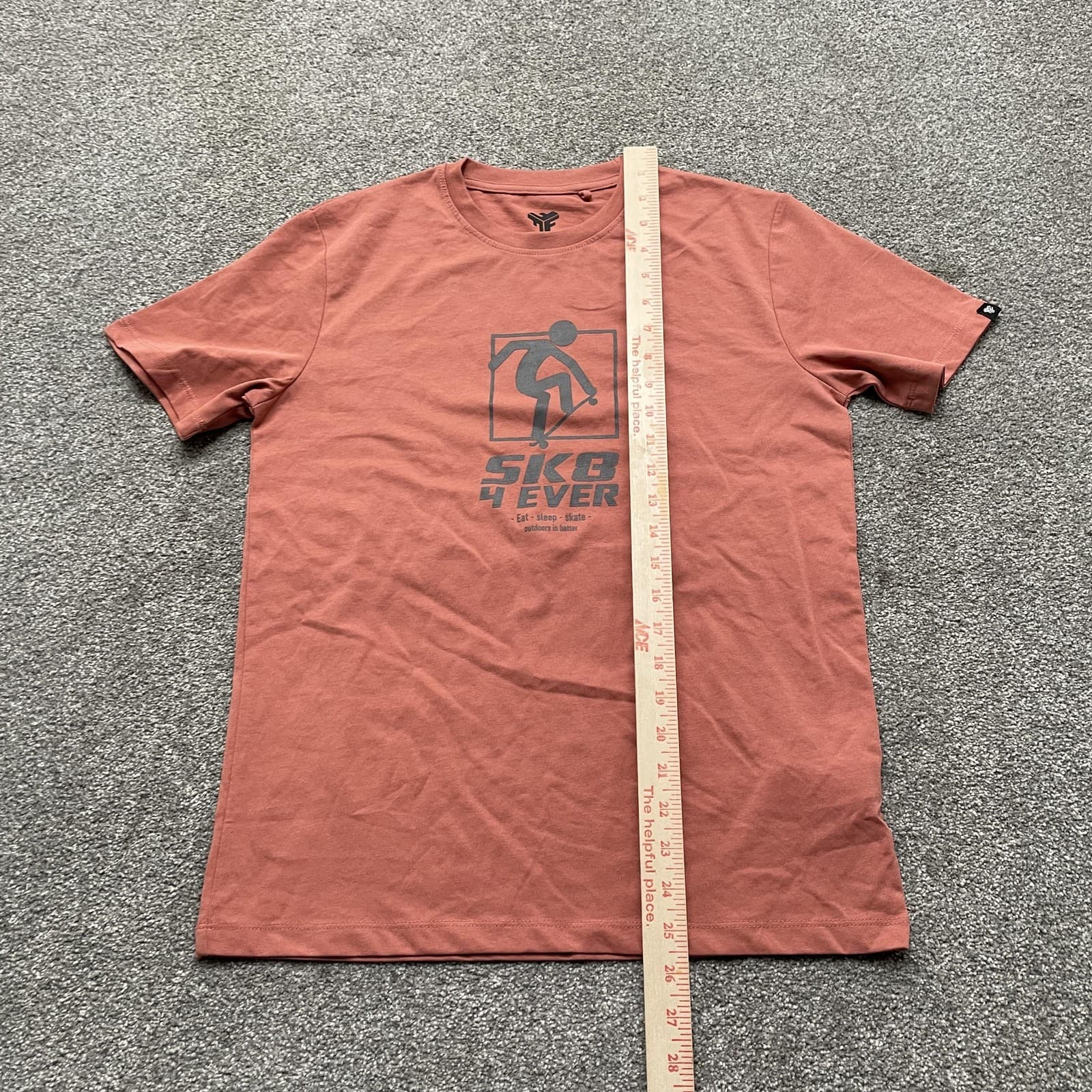 Federation Basics Shirt Mens Small SK8 4 Ever Skateboarding Graphic Tee - Thumbnail 5