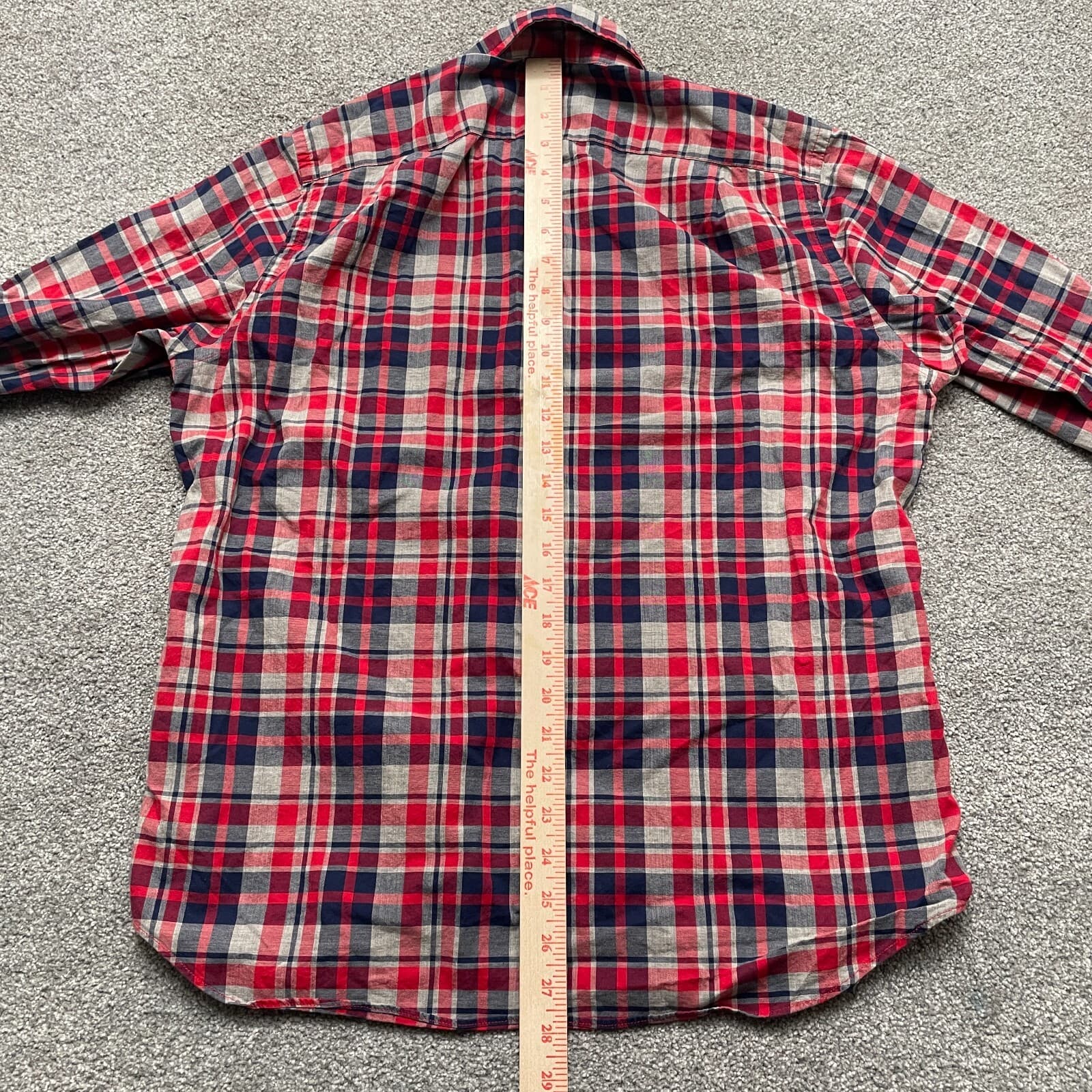 J.CREW Shirt Adult Medium Multicolor Plaid Cotton Long Sleeve Mens - Thumbnail 5