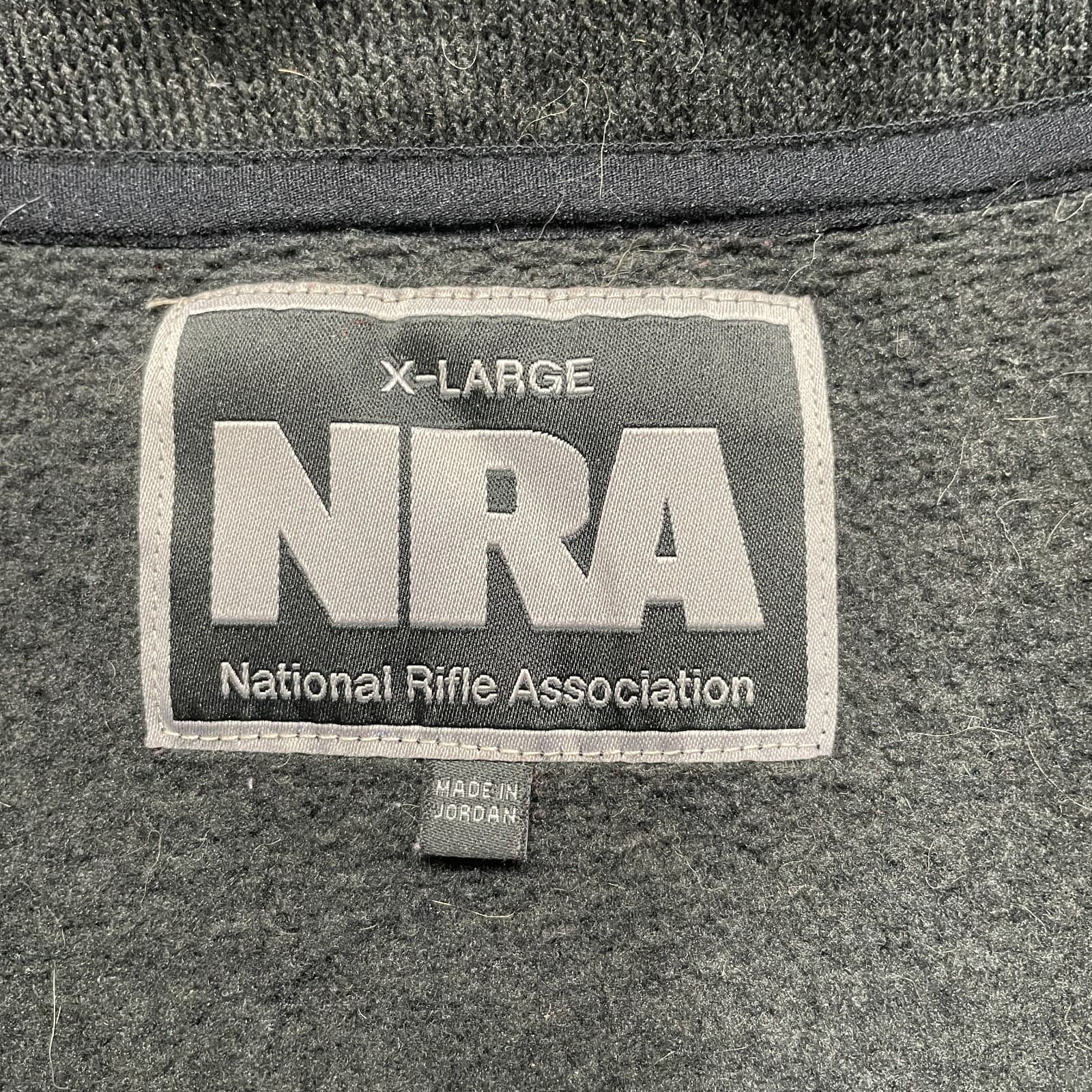 NRA National Rifle Association Sweater XL Extra Large Black 1/4 Zip Pullover - Thumbnail 7