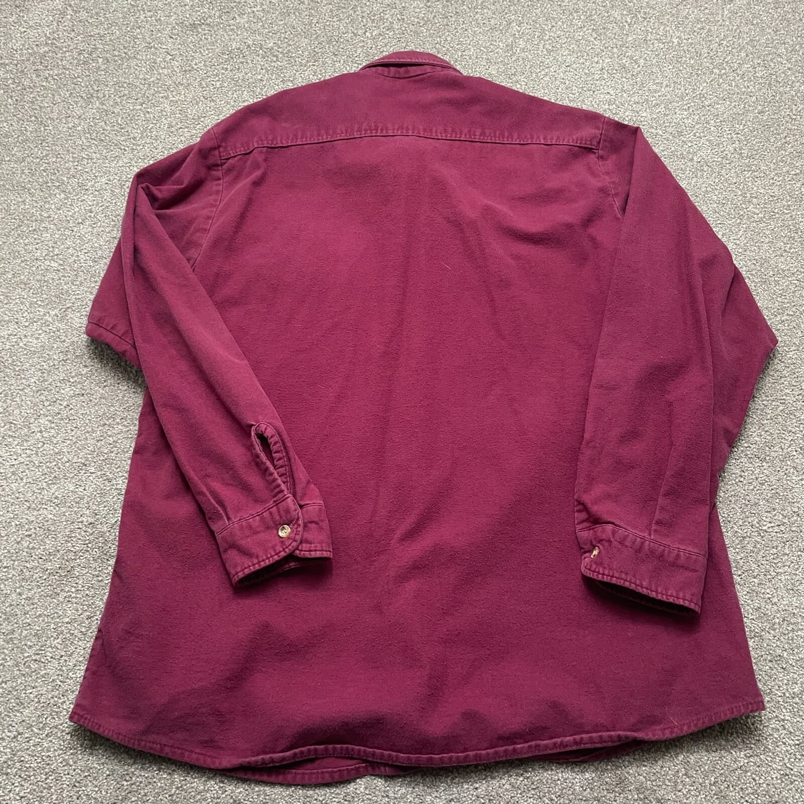 VINTAGE Five Brother Shirt XL Red Workwear Flannel Long Sleeve 90s Mens - Thumbnail 6