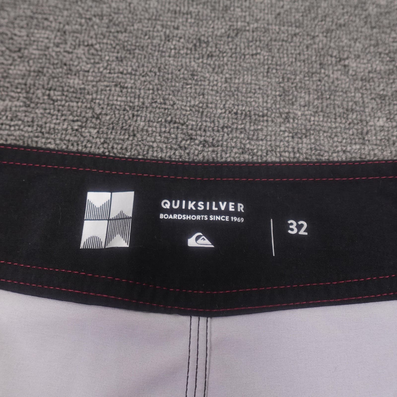 Quiksilver Board Shorts Mens 32 Blue Striped Highline DryFlight Swim Trunks - Thumbnail 4