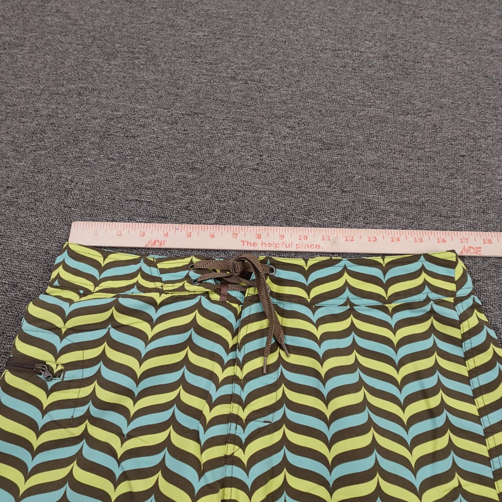 Patagonia Board Shorts Mens 32 Multicolor Chevron Swim Trunks Nylon Drawstring - Thumbnail 6