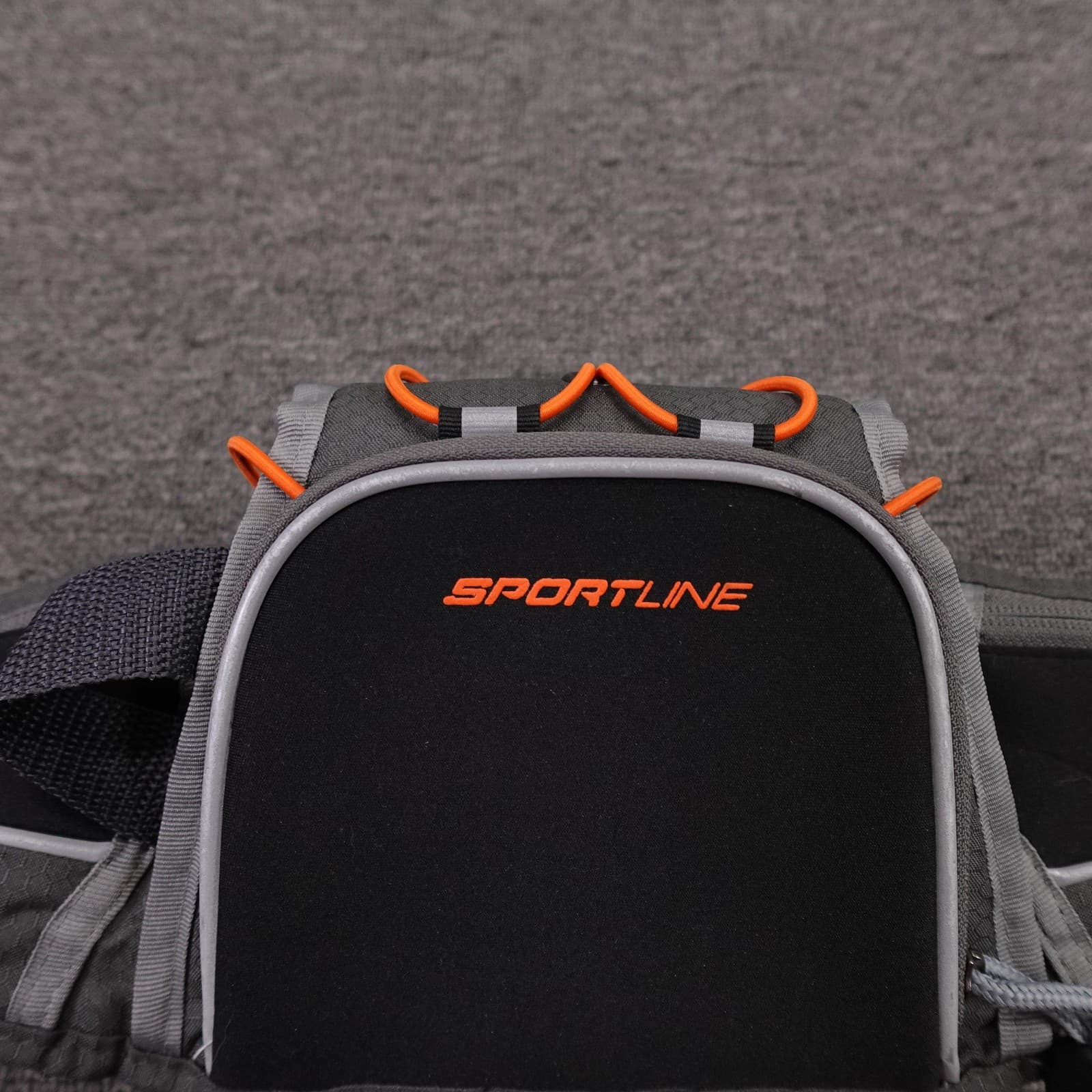 Sportline Running Belt Waist Pack One Size Gray Adjustable 3 Pockets Buckle - Thumbnail 2