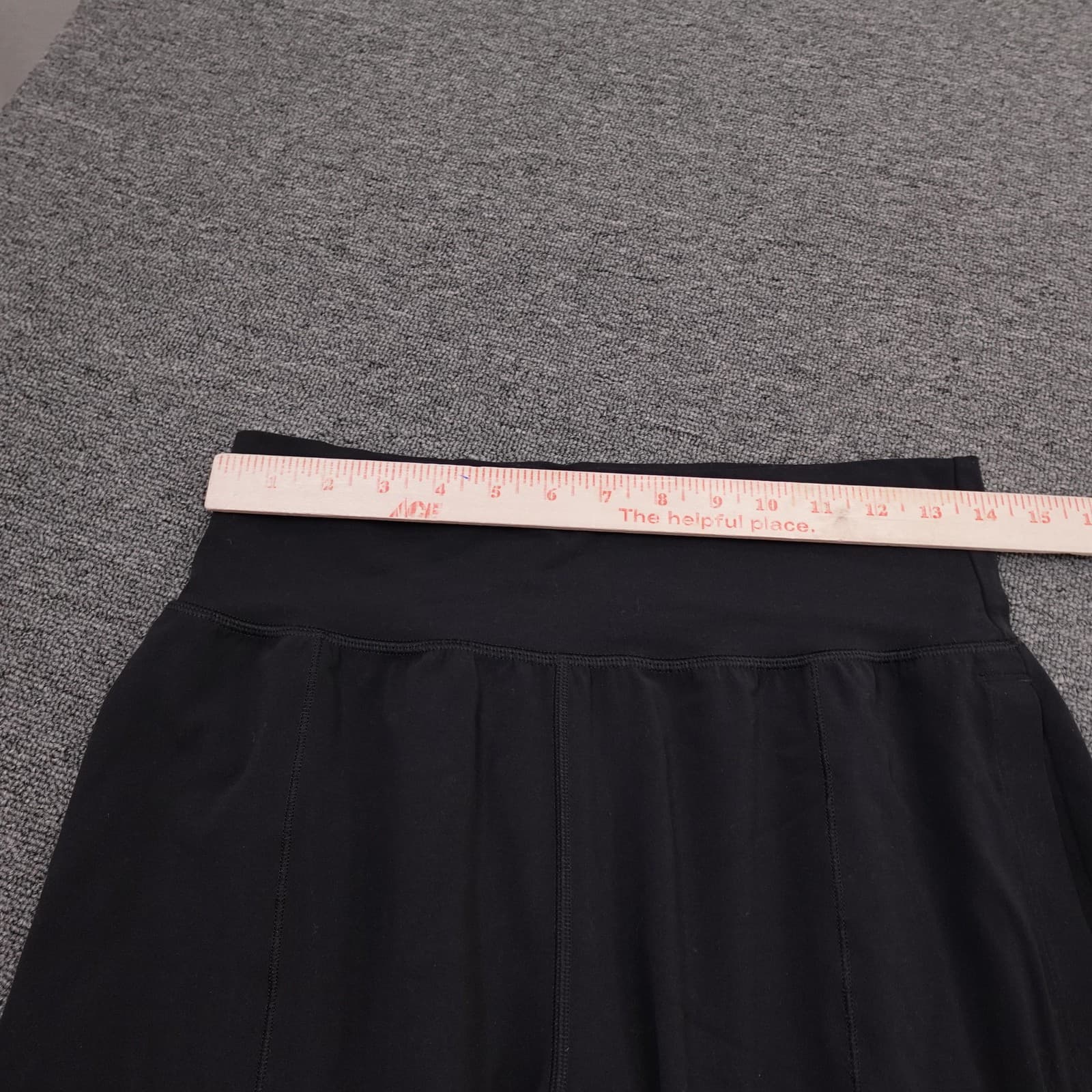 Athleta Jogger Pants Womens M Black Salutation Powervita High Rise Yoga Travel - Thumbnail 6