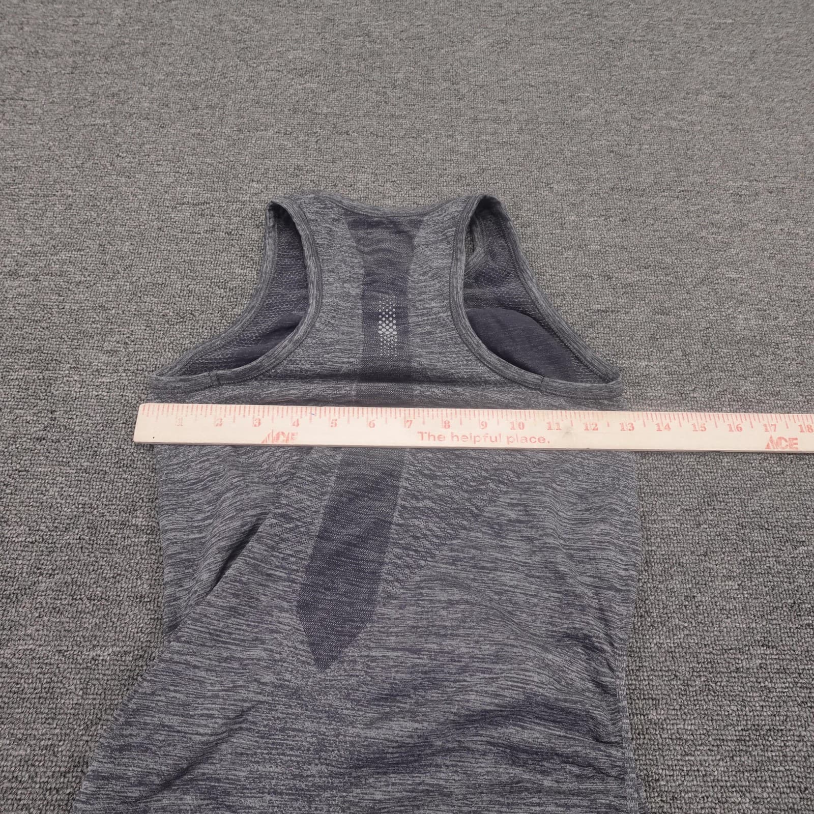 Athleta Tank Top Womens Small Gray Heathered Racerback Knit Athletic Gym Yoga - Thumbnail 4