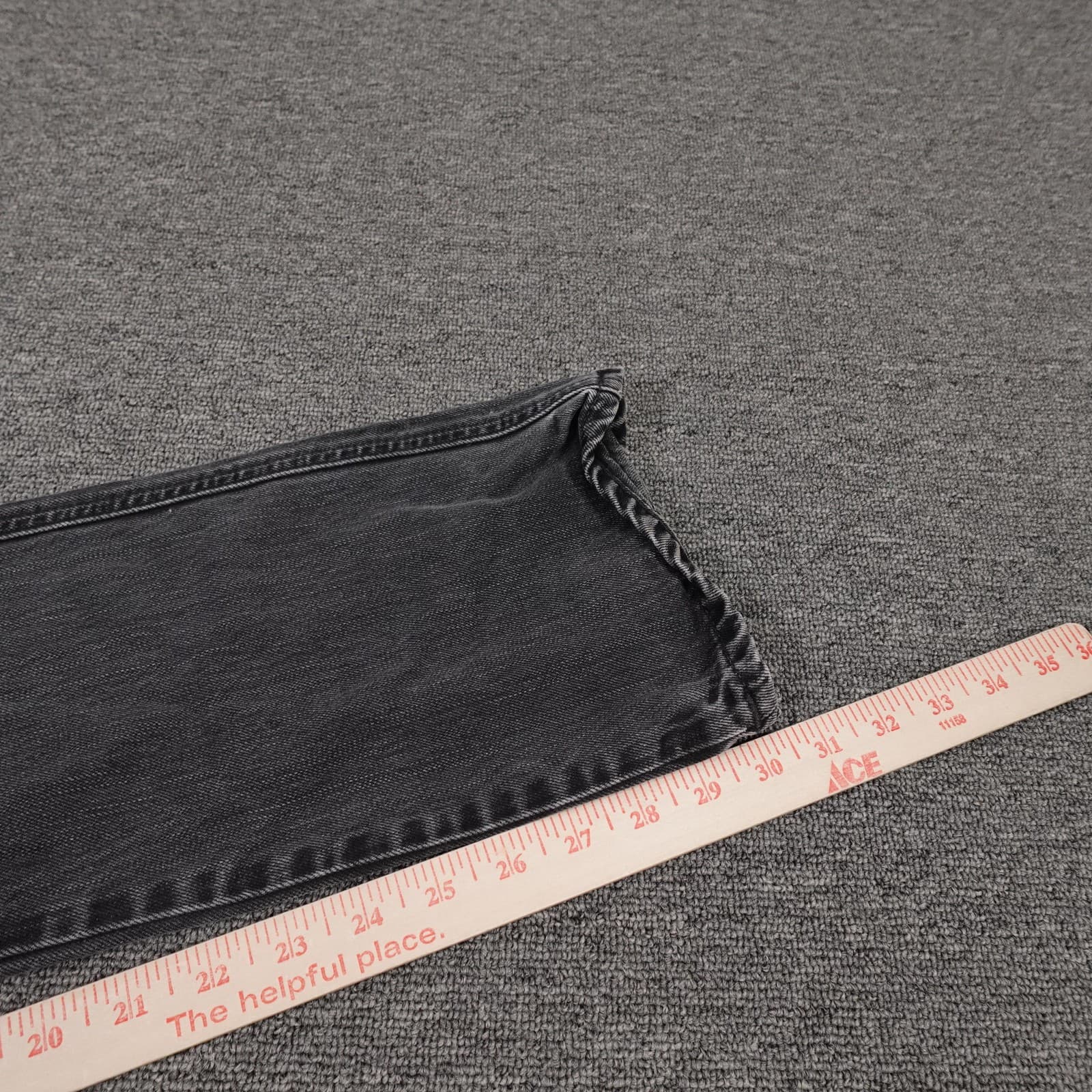 Nudie Jeans Co Jeans Mens 31x30 Gray Charcoal Wash Regular Straight Made Italy - Thumbnail 10