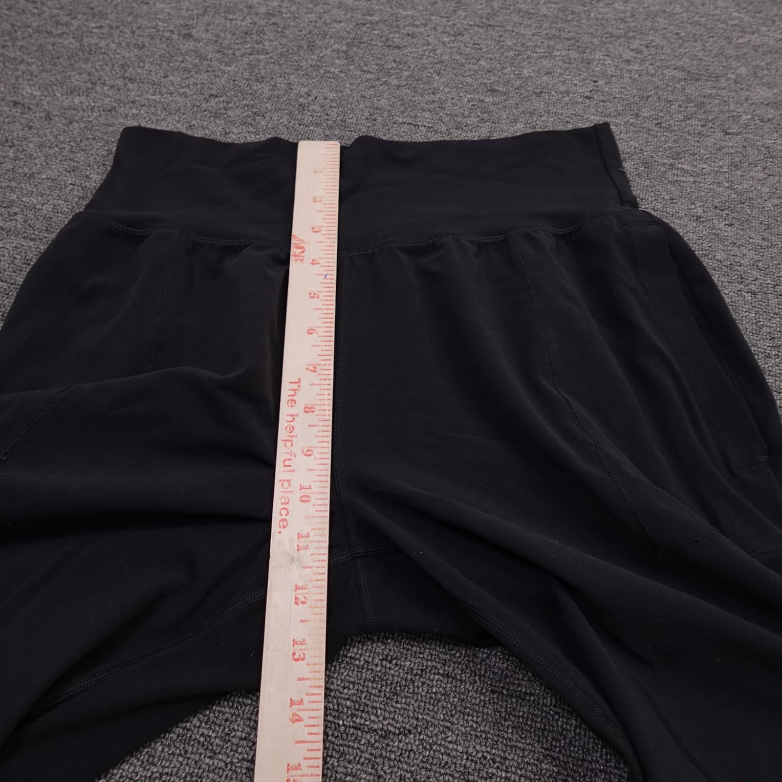 Athleta Jogger Pants Womens M Black Salutation Powervita High Rise Yoga Travel - Thumbnail 7