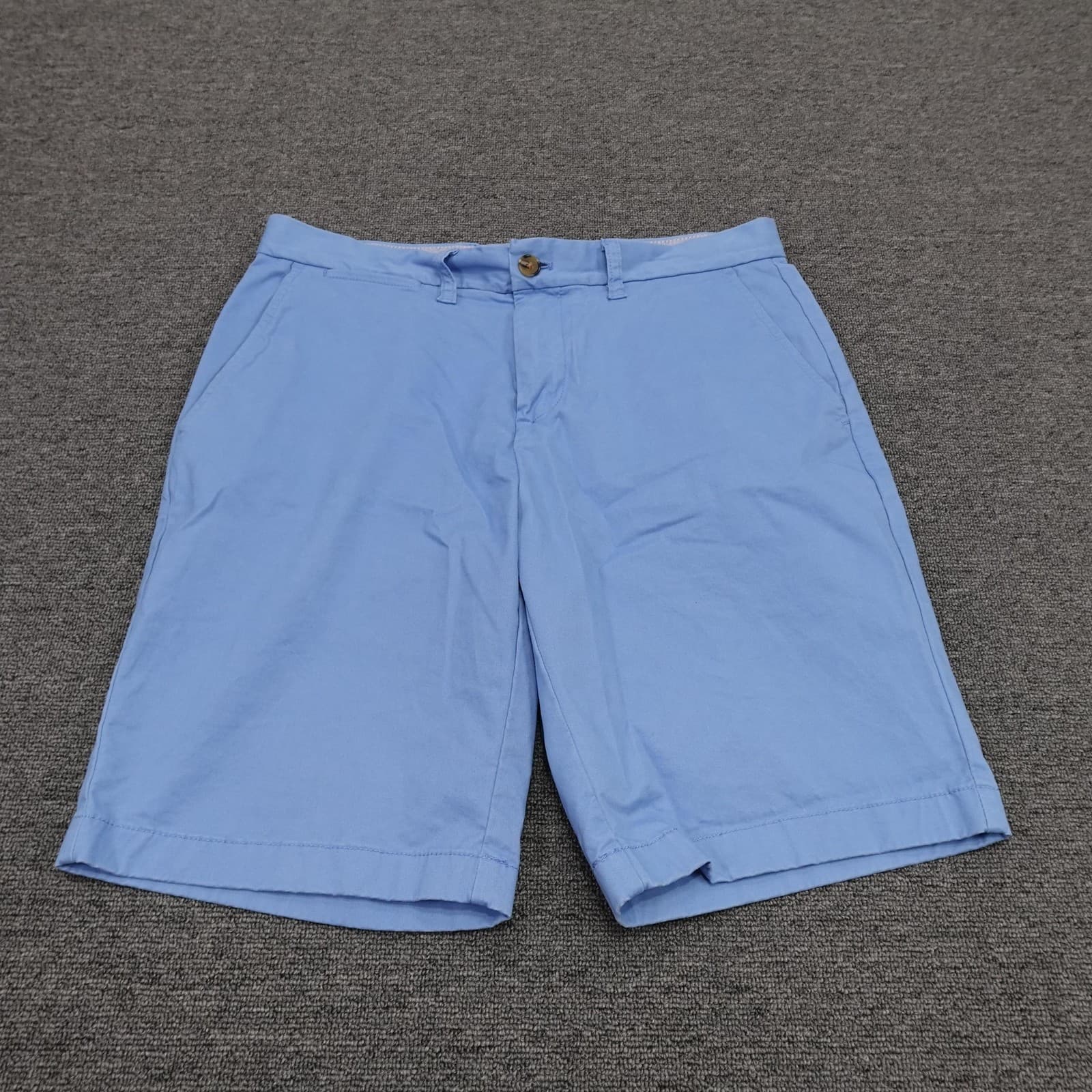 Tommy Hilfiger Shorts Mens 31 Blue Chino Canvas Stretch 10 Inseam Casual Summer