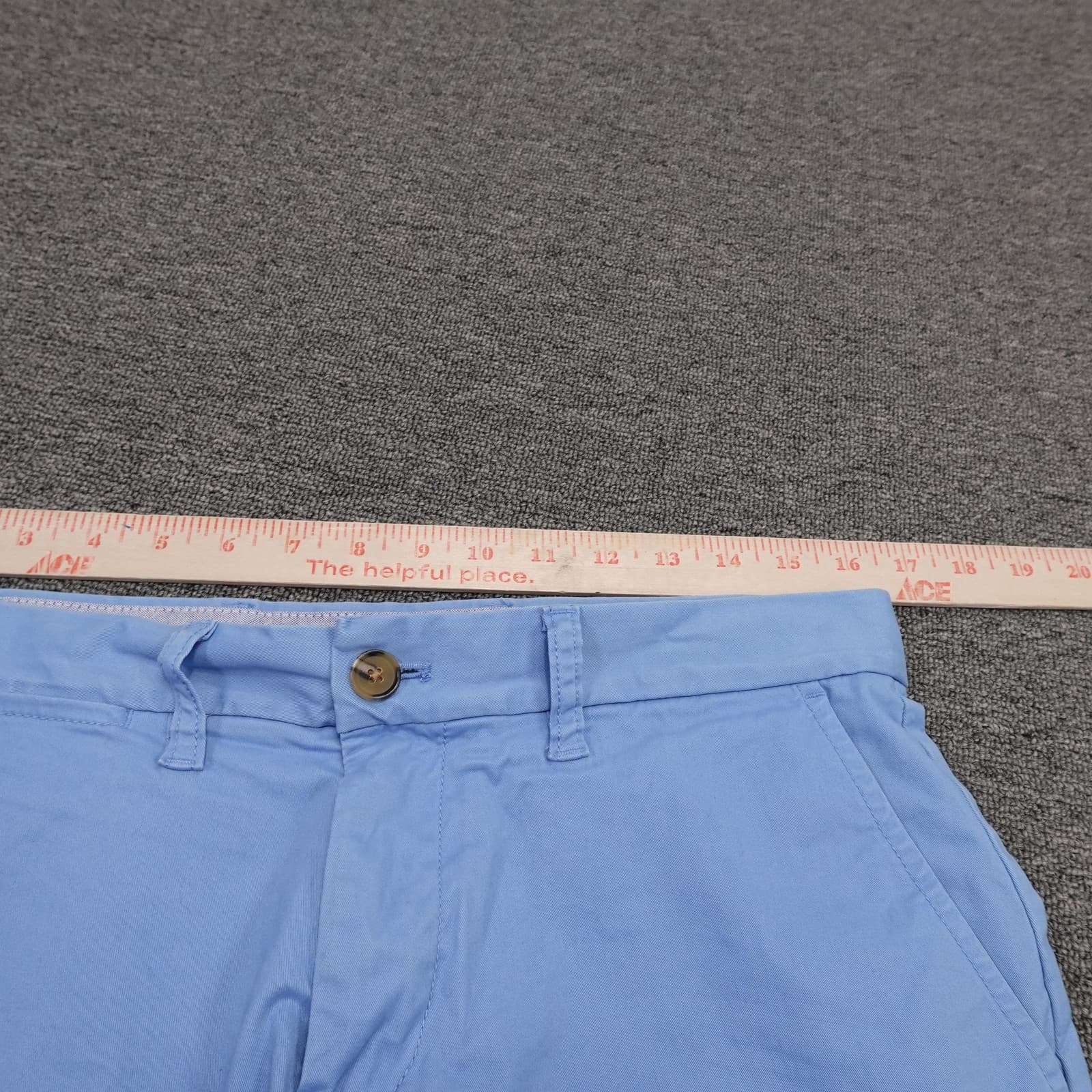 Tommy Hilfiger Shorts Mens 31 Blue Chino Canvas Stretch 10 Inseam Casual Summer - Thumbnail 6