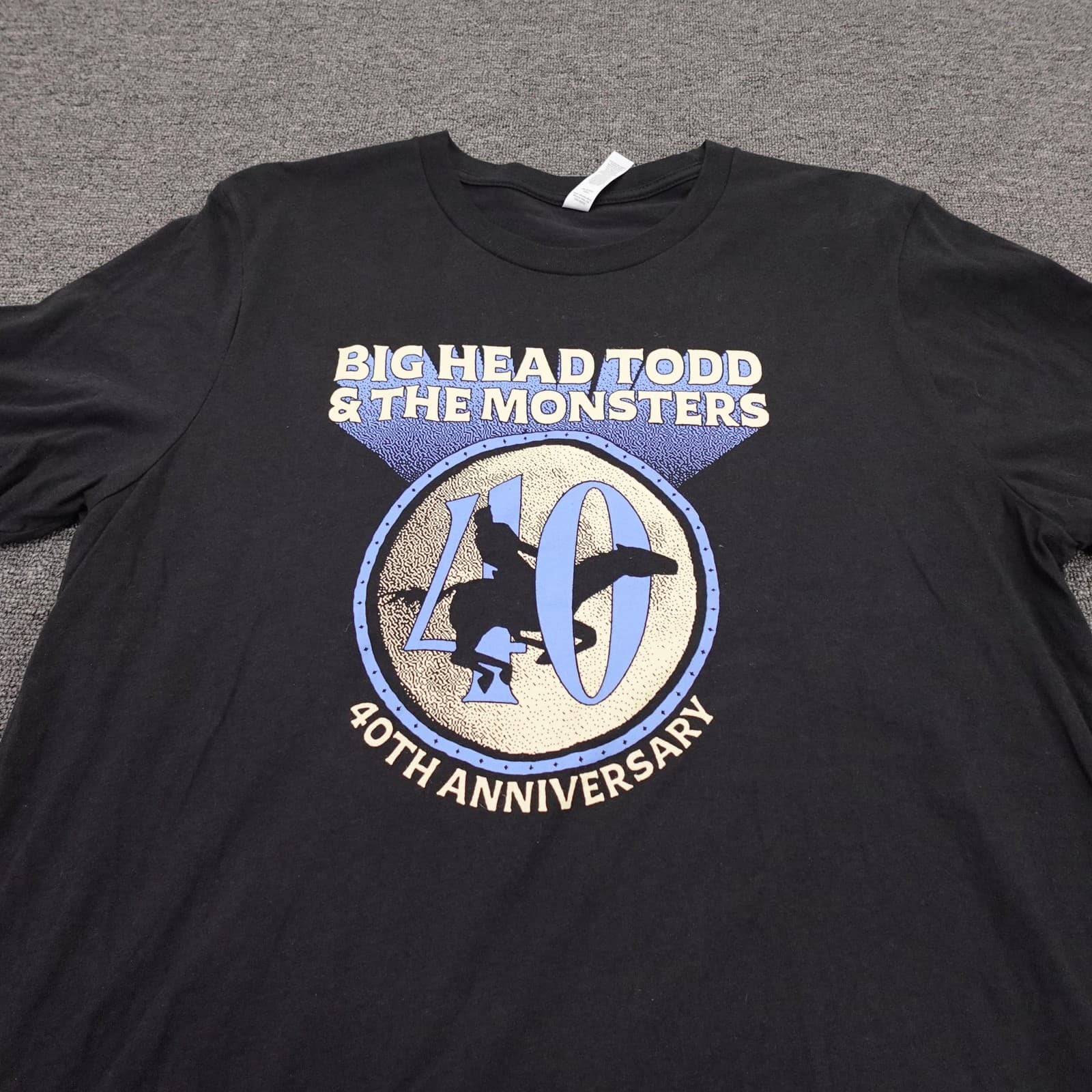 Big Head Todd & The Monsters Shirt Mens Large Black 40th Anniversary Tour Tee - Thumbnail 2