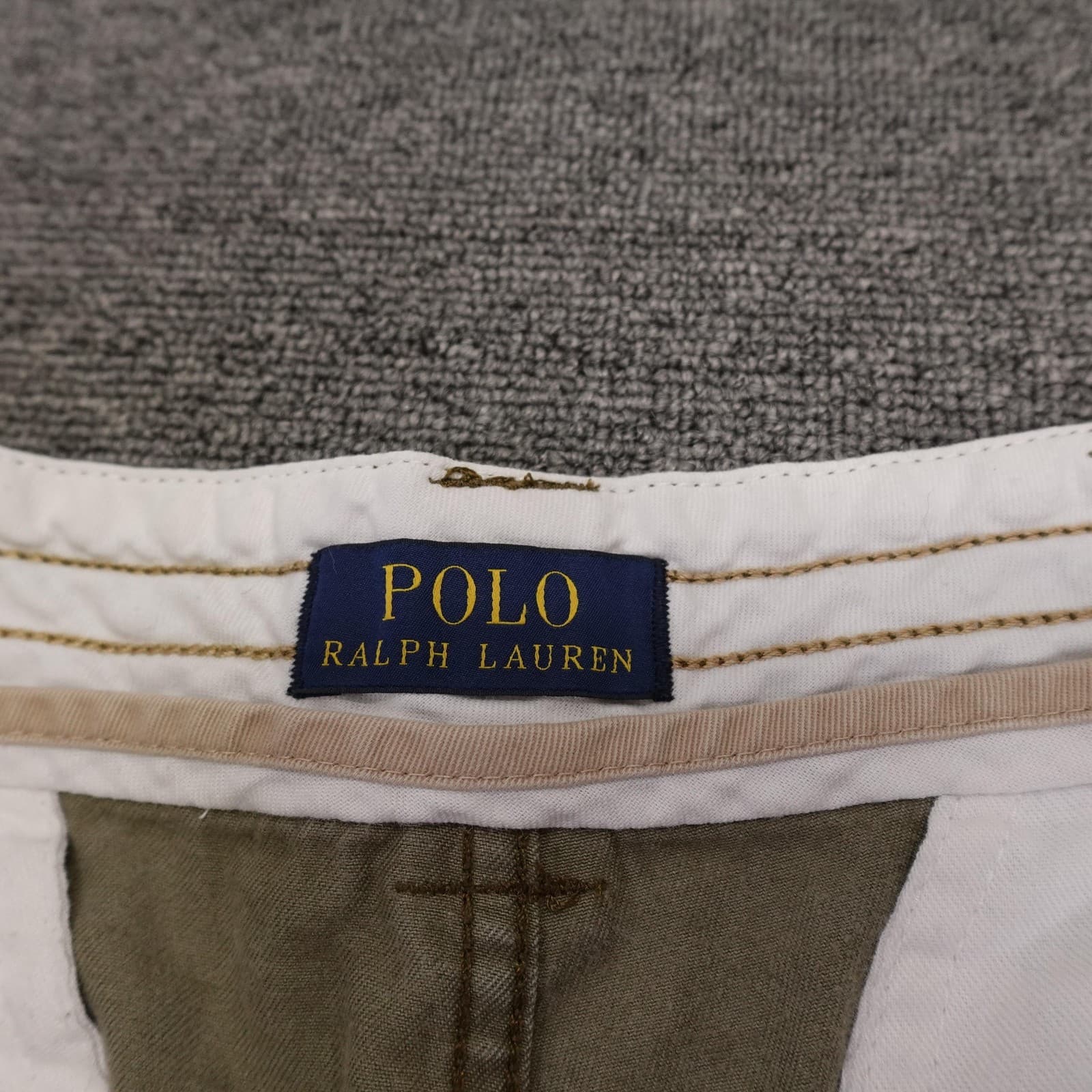 Polo Ralph Lauren Cargo Shorts Mens 35 Beige Cotton Classic 11 Inseam Casual - Thumbnail 4