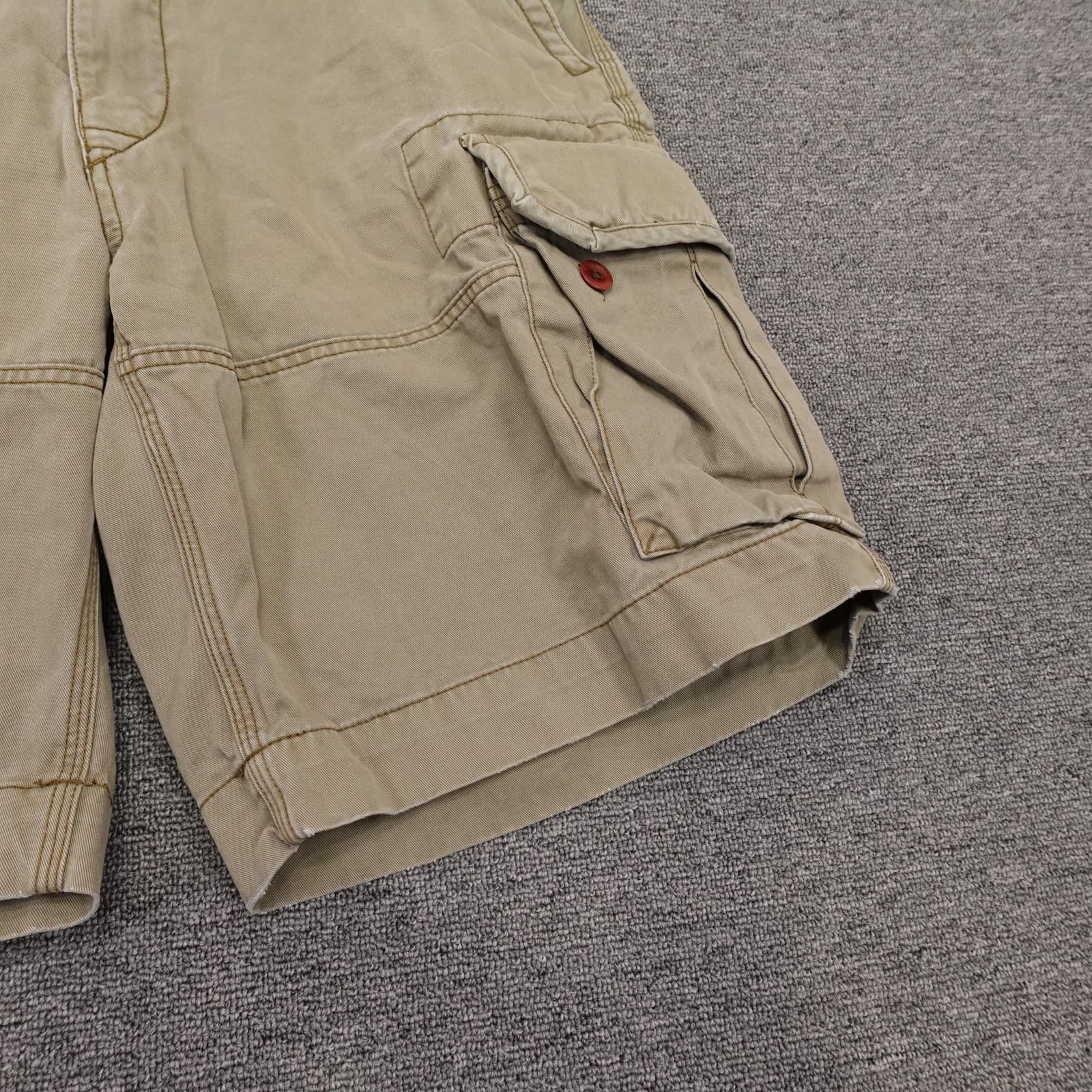 Polo Ralph Lauren Cargo Shorts Mens 35 Beige Cotton Classic 11 Inseam Casual - Thumbnail 2