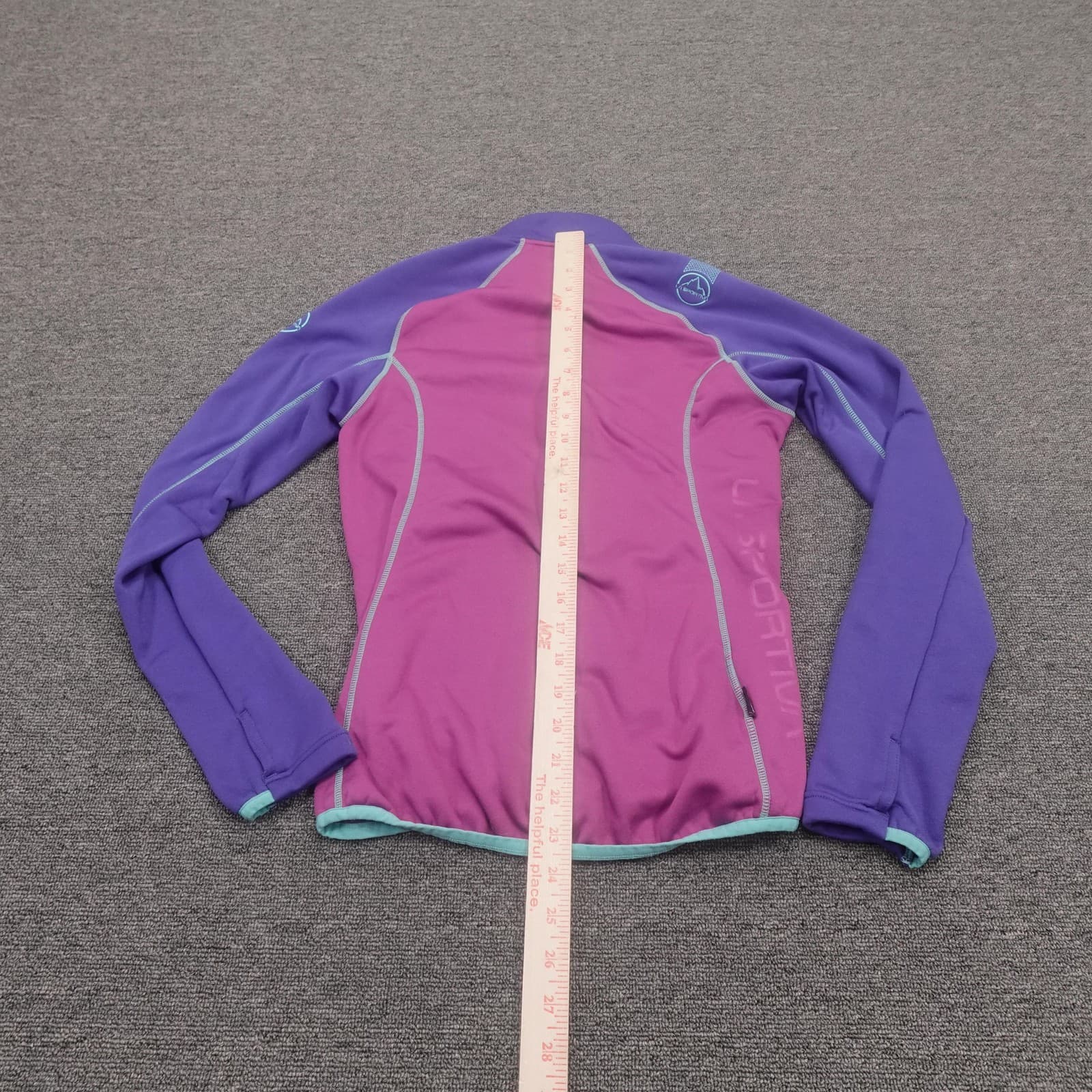 La Sportiva Jacket Womens XS Purple Pink Colorblock Fleece Full Zip Hiking - Thumbnail 8