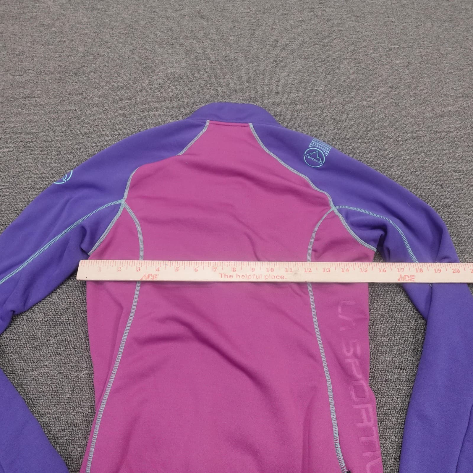 La Sportiva Jacket Womens XS Purple Pink Colorblock Fleece Full Zip Hiking - Thumbnail 7