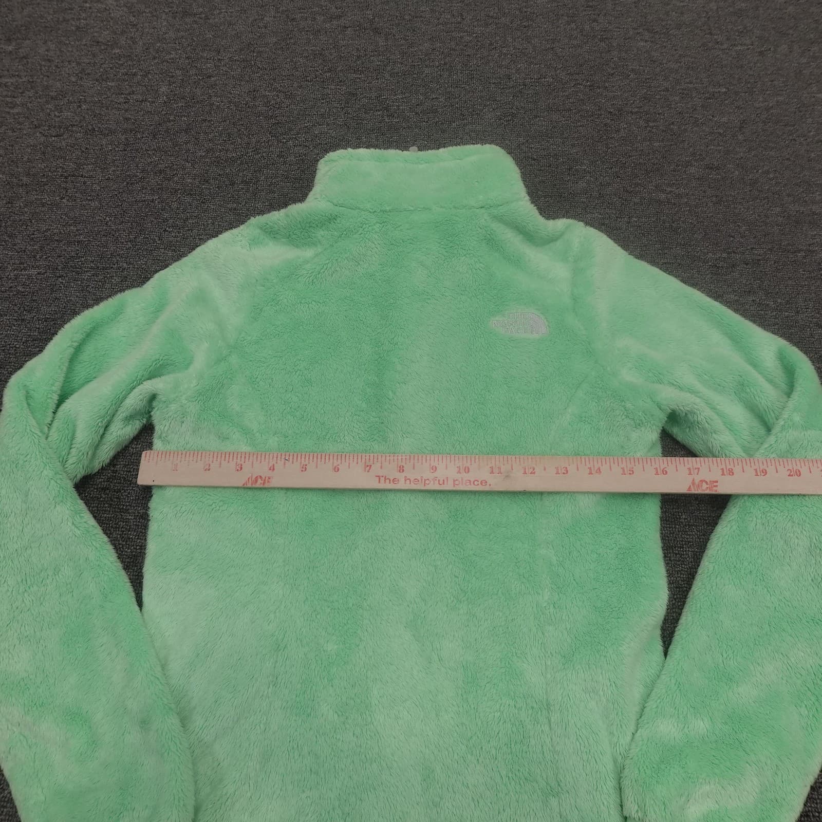The North Face Jacket Womens XS Green Fleece Full Zip High Pile Soft Warm Logo - Thumbnail 7