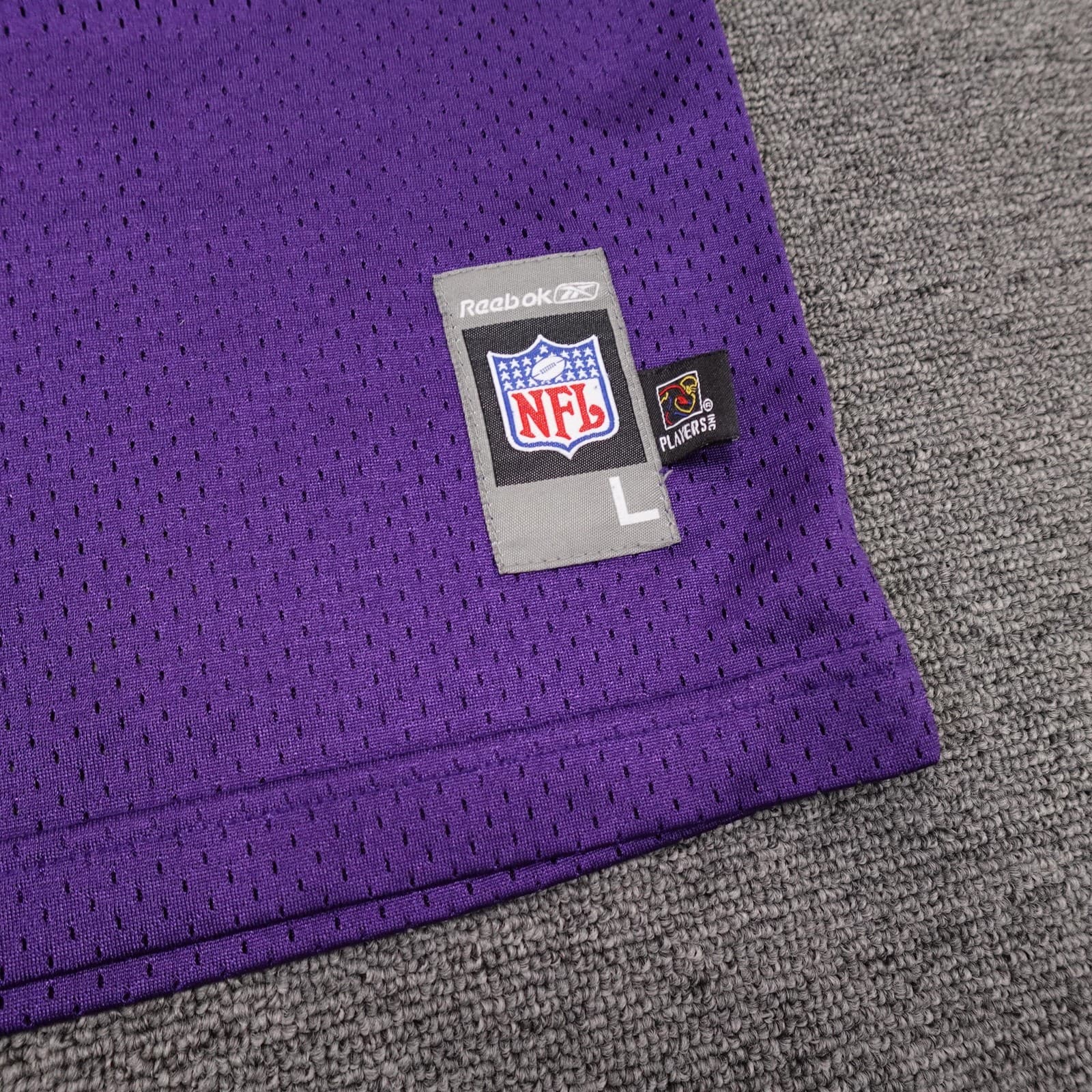 Baltimore Ravens Football Jersey Youth Large Purple NFL Reebok Ray Lewis 52 - Thumbnail 2