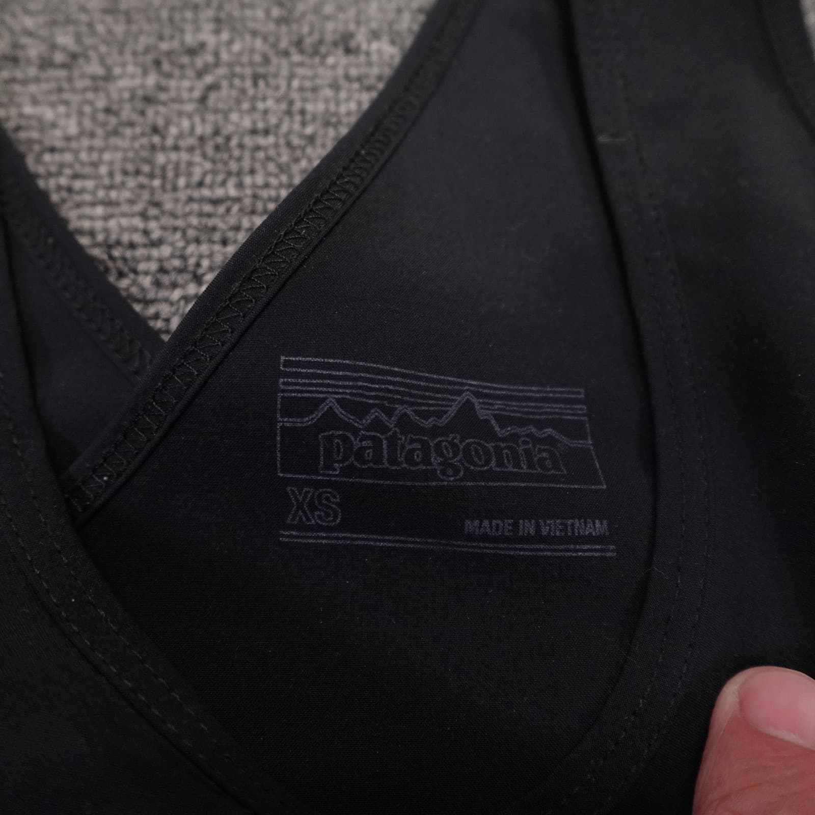 Patagonia Jumpsuit Womens XS Black Fleetwith V Neck Drawstring Quick Dry Travel - Thumbnail 3