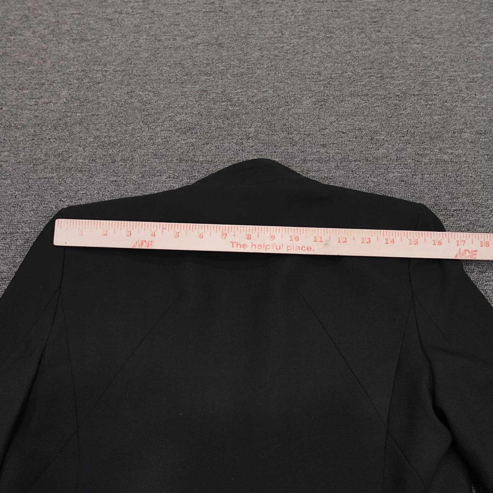 Helmut Lang Blazer Womens 2 Black Tuxedo Open Front Lined Tailored Jacket Formal - Thumbnail 4