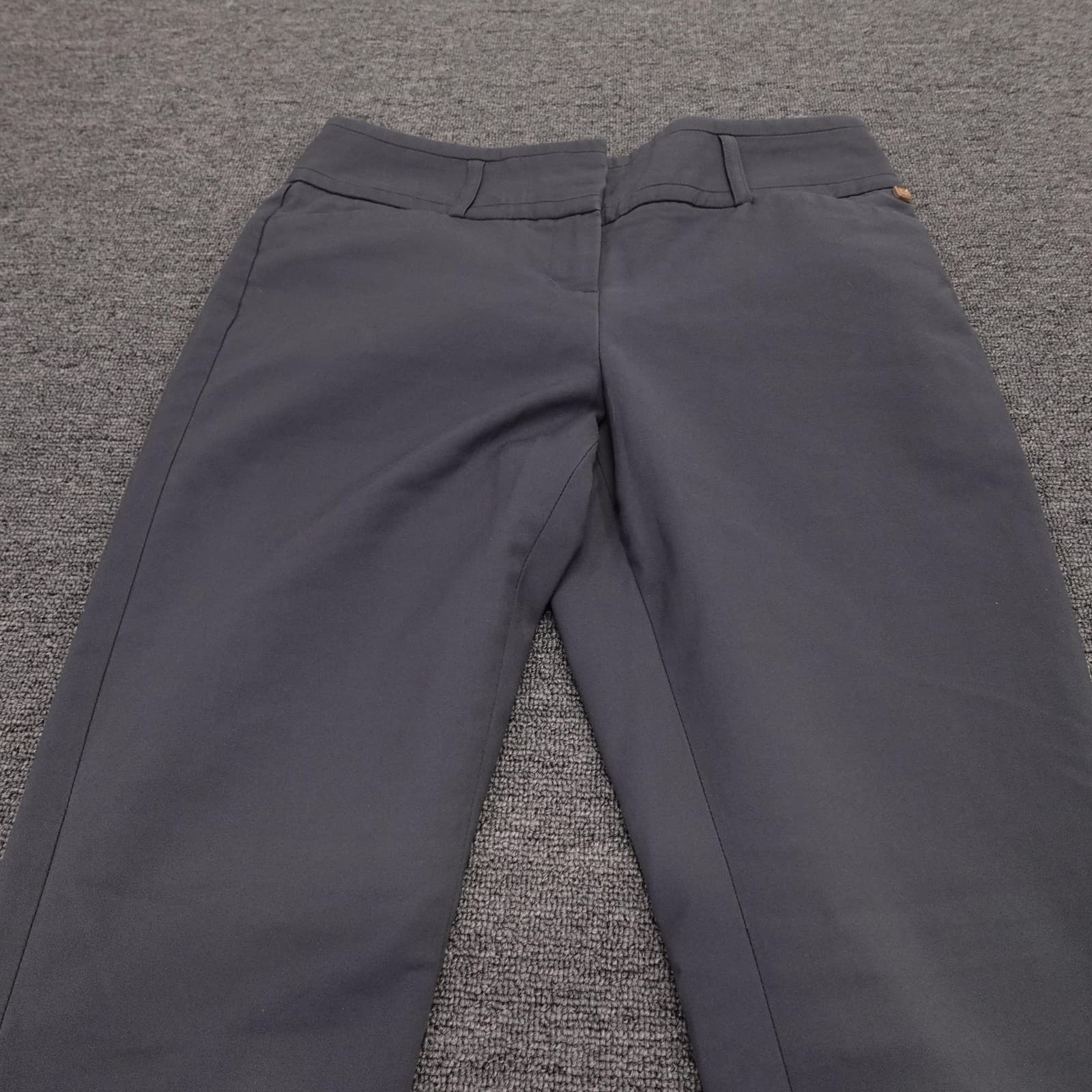 Ivanka Trump Dress Pants Womens 4 Gray Mid Rise Straight Leg Stretch Workwear - Thumbnail 2