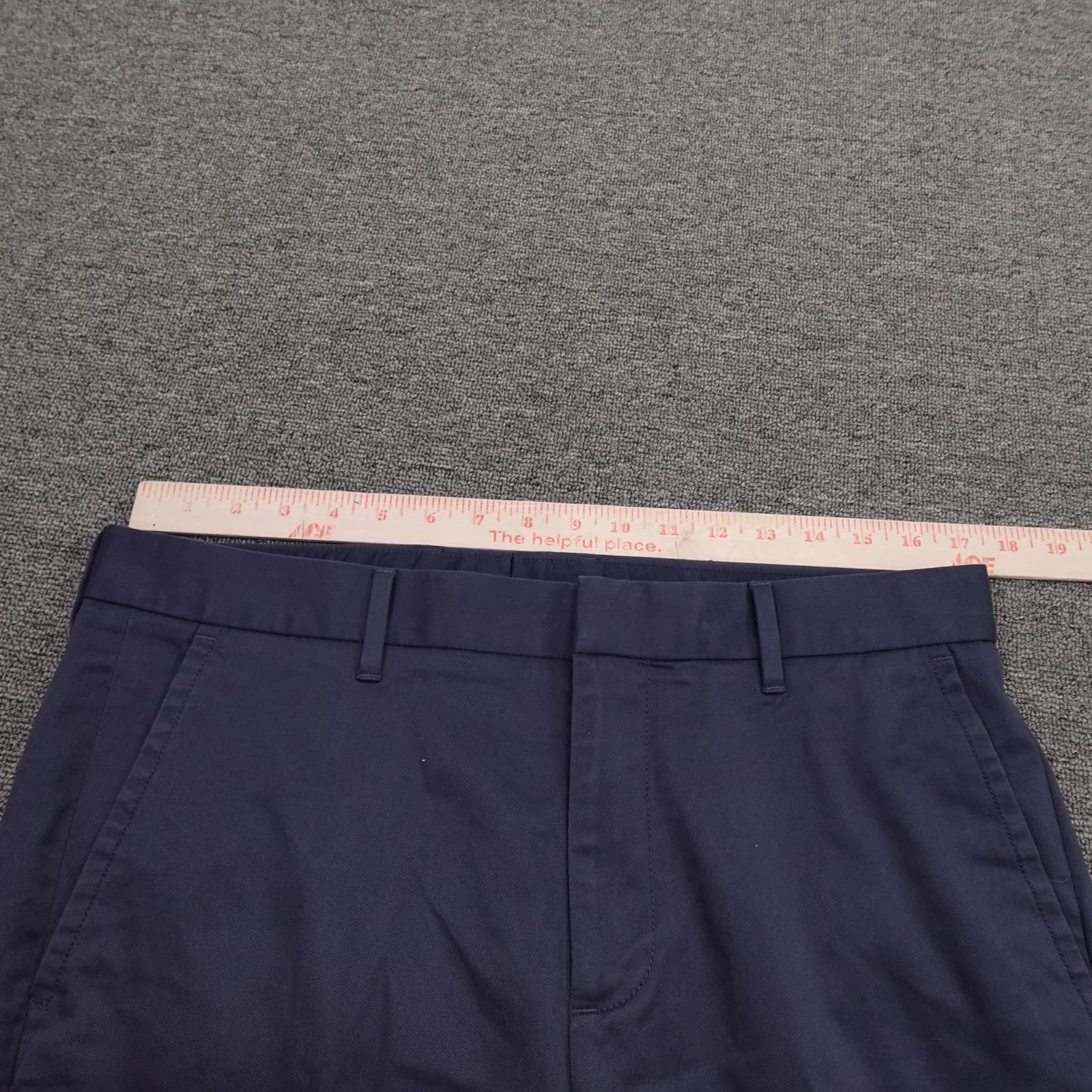 Bonobos Monday Pants Mens 33x34 Blue Slim Fit Chino Straight Leg Casual Workwear - Thumbnail 7