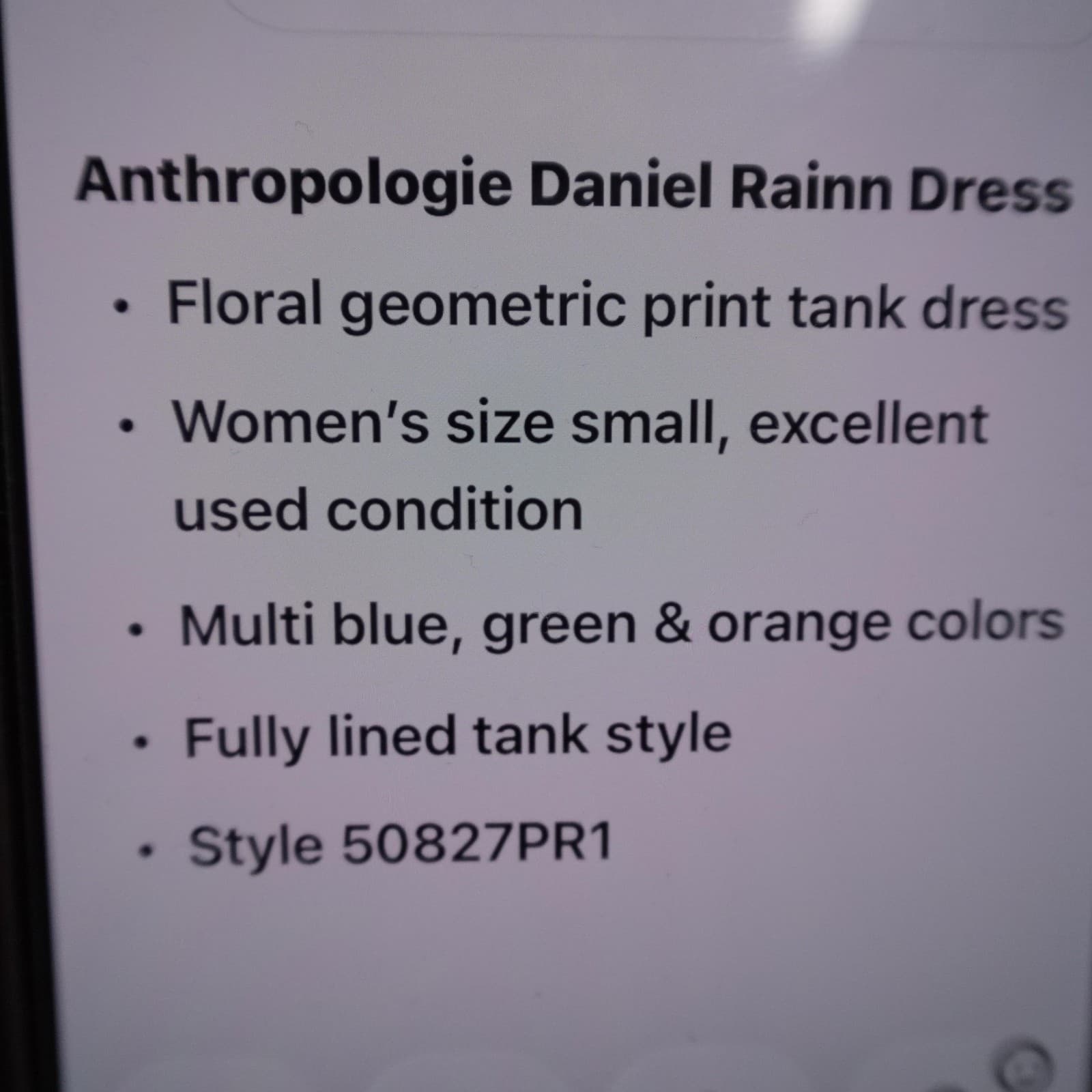 Daniel Rainn Dress Womens Small Blue Floral Tank Sleeveless Lined Short Casual - Thumbnail 7