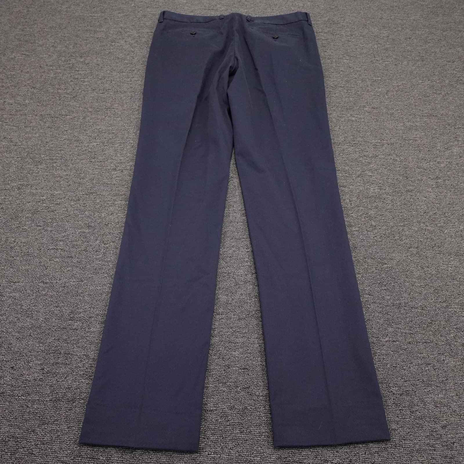 Bonobos Monday Pants Mens 33x34 Blue Slim Fit Chino Straight Leg Casual Workwear - Thumbnail 6