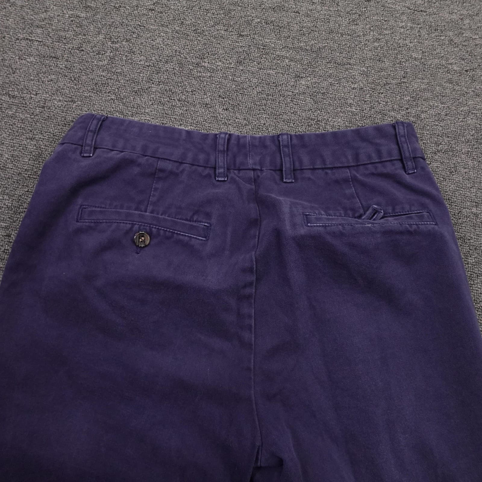 Peter Manning New York Pants Mens 30x27 Purple Slim Fit Chino Garment Dyed - Thumbnail 6