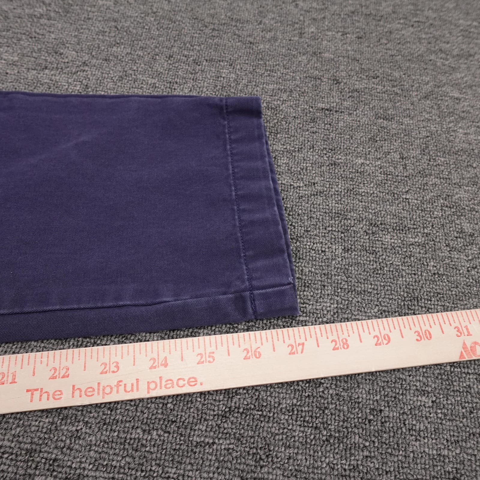 Peter Manning New York Pants Mens 30x27 Purple Slim Fit Chino Garment Dyed - Thumbnail 9