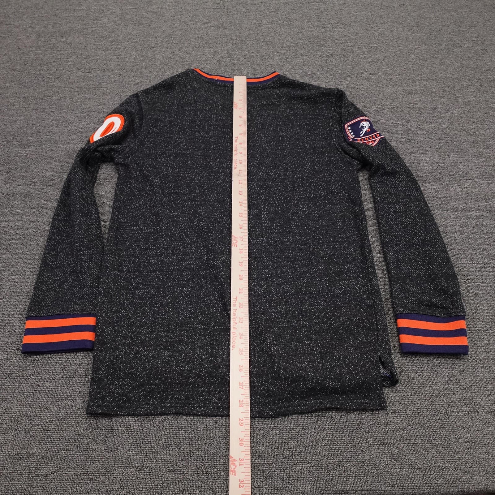 Denver Broncos Sweater Mens Small Gray Long Sleeve NFL Football NFL Team Apparel - Thumbnail 6