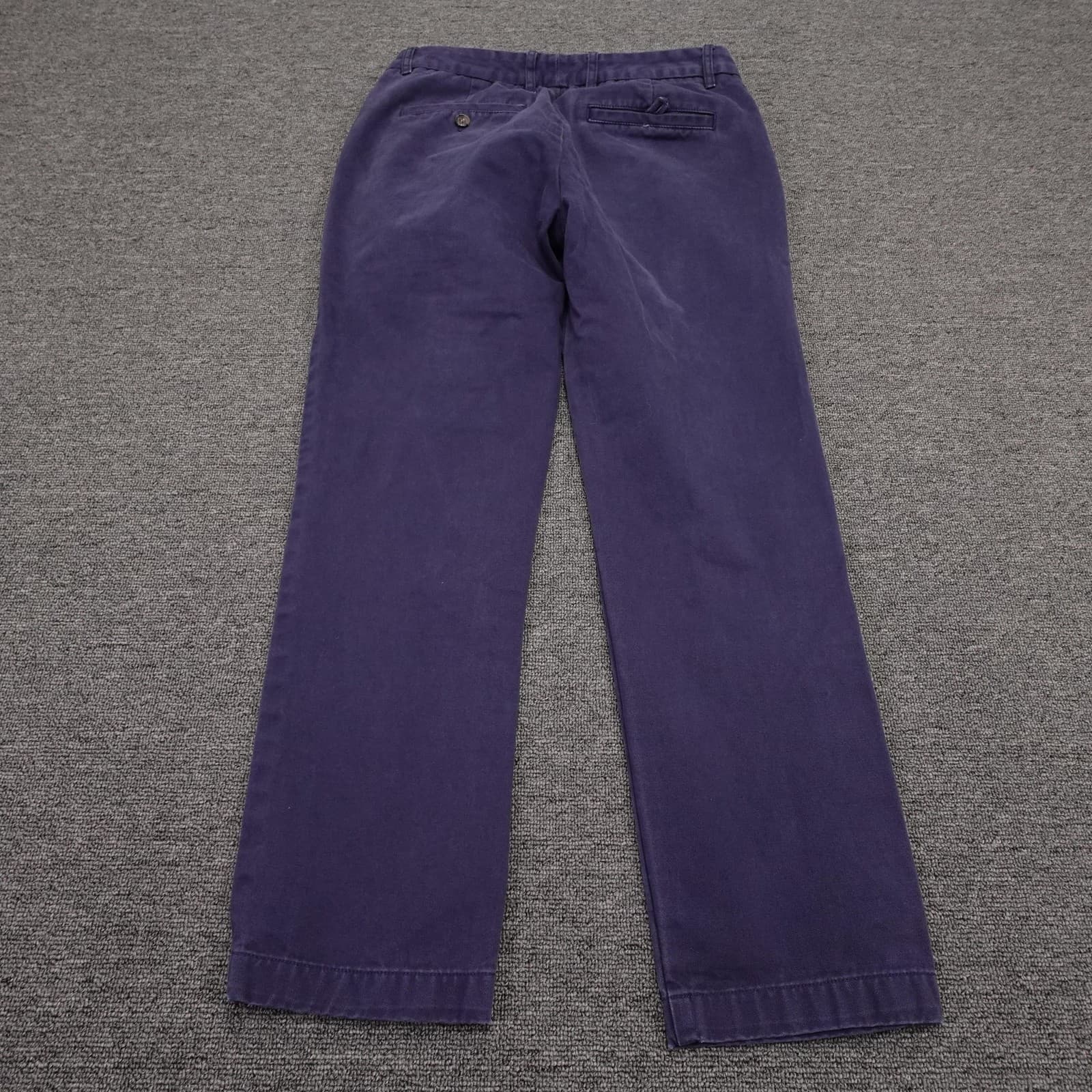 Peter Manning New York Pants Mens 30x27 Purple Slim Fit Chino Garment Dyed - Thumbnail 7
