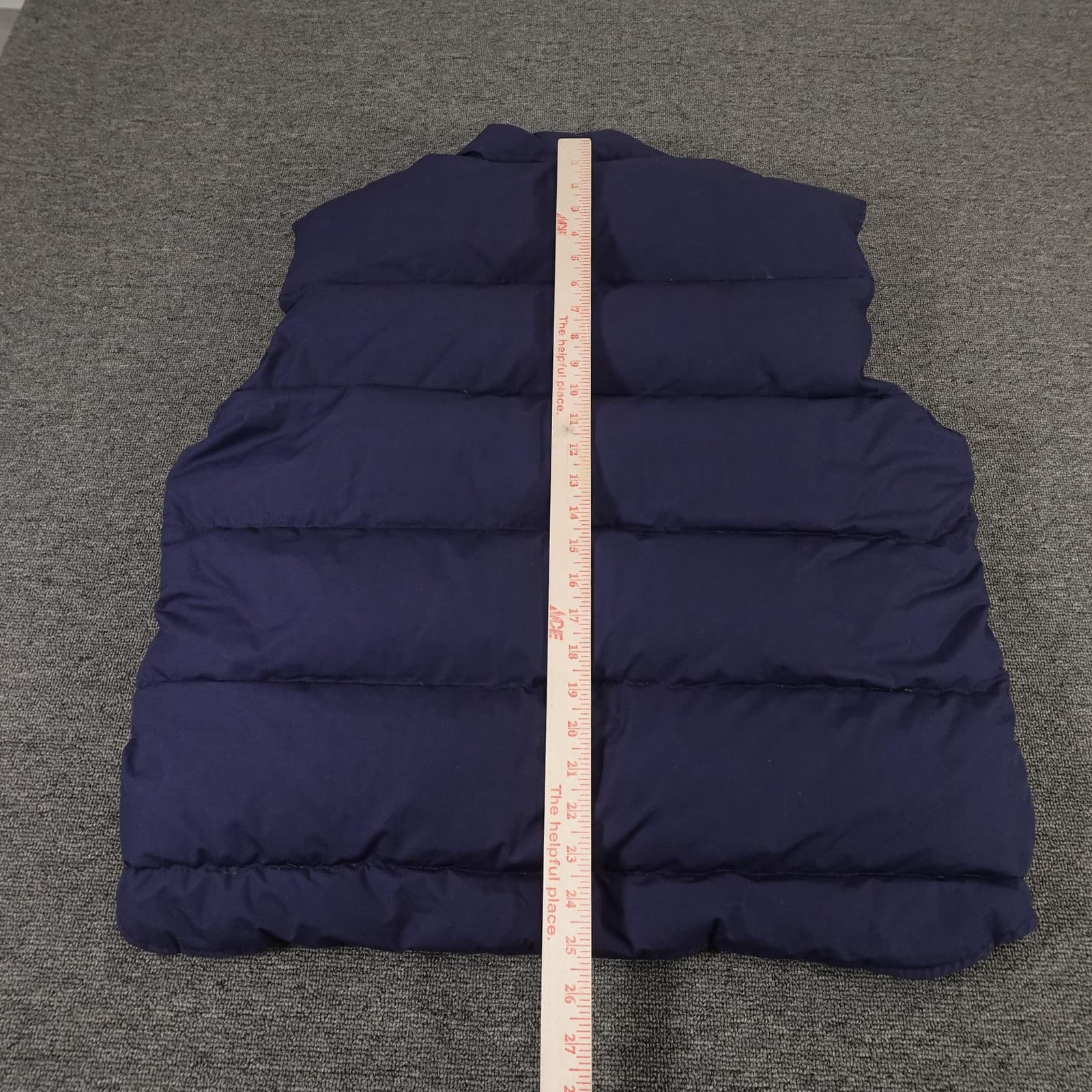 Vintage Woodlake Vest Mens Large Blue Down Puffer Snap Front Outdoor Insulated - Thumbnail 9