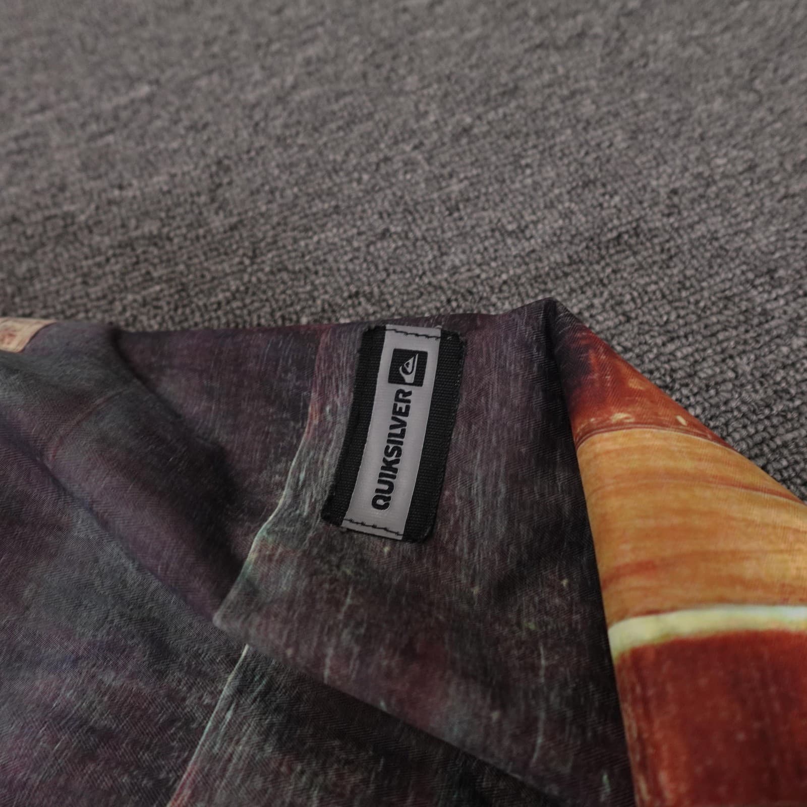 Quiksilver Jacket Mens Small Multicolor Stripe Hooded Insulated Ski Snowboard - Thumbnail 3