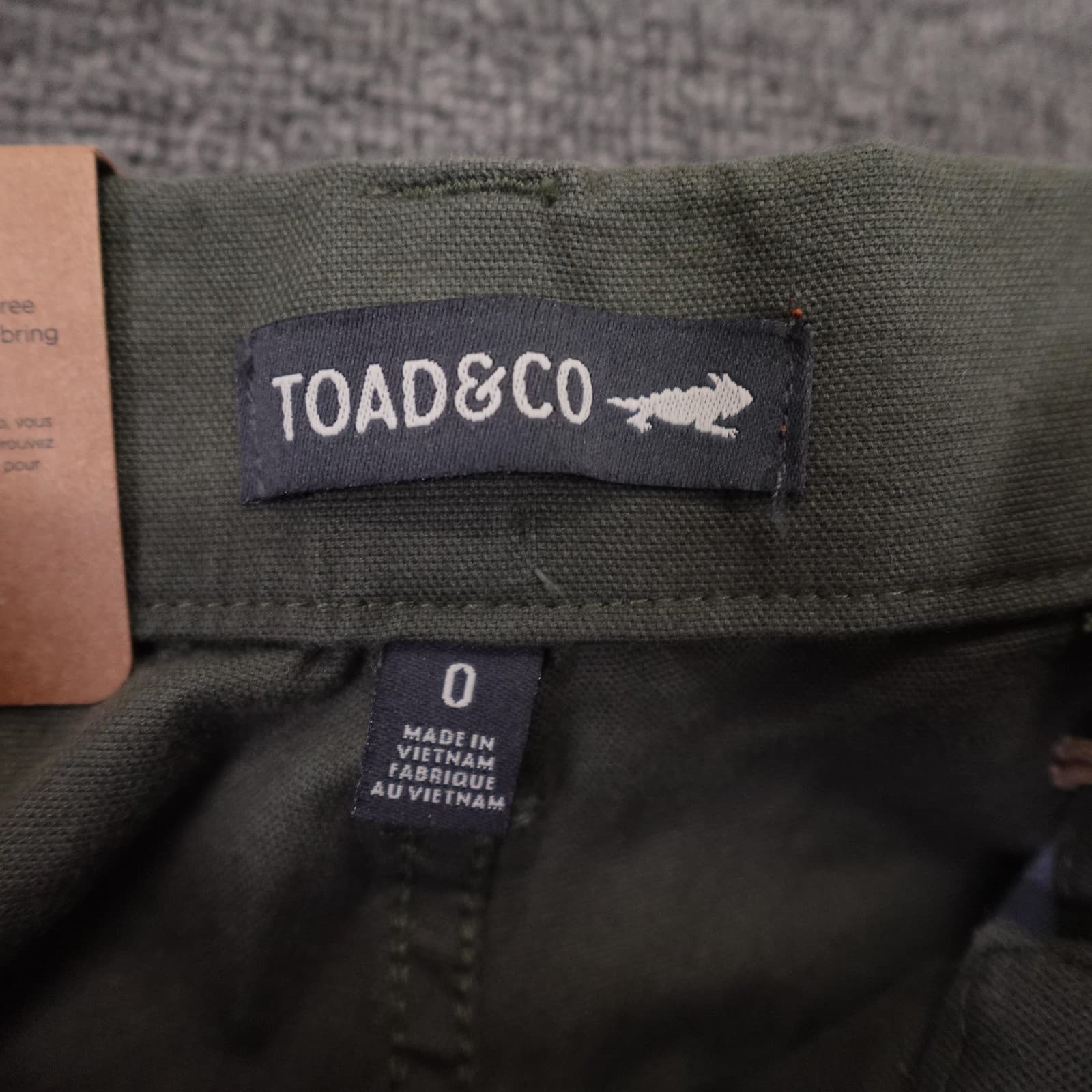 Toad&Co Pants 0 Green Organic Earthworks High Rise Hiking Stretch Outdoor - Thumbnail 5