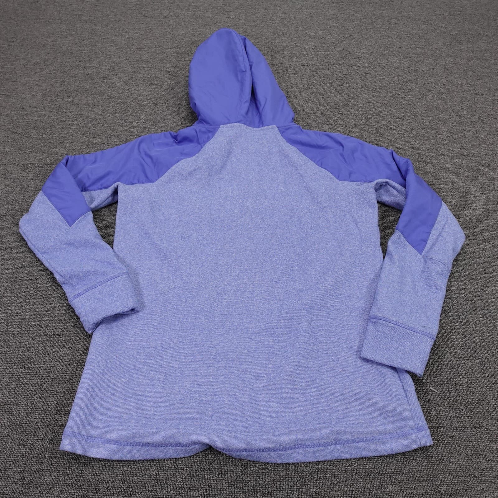 Under Armour ColdGear Reactor Jacket Womens Medium Blue Fleece Hooded Full Zip - Thumbnail 8