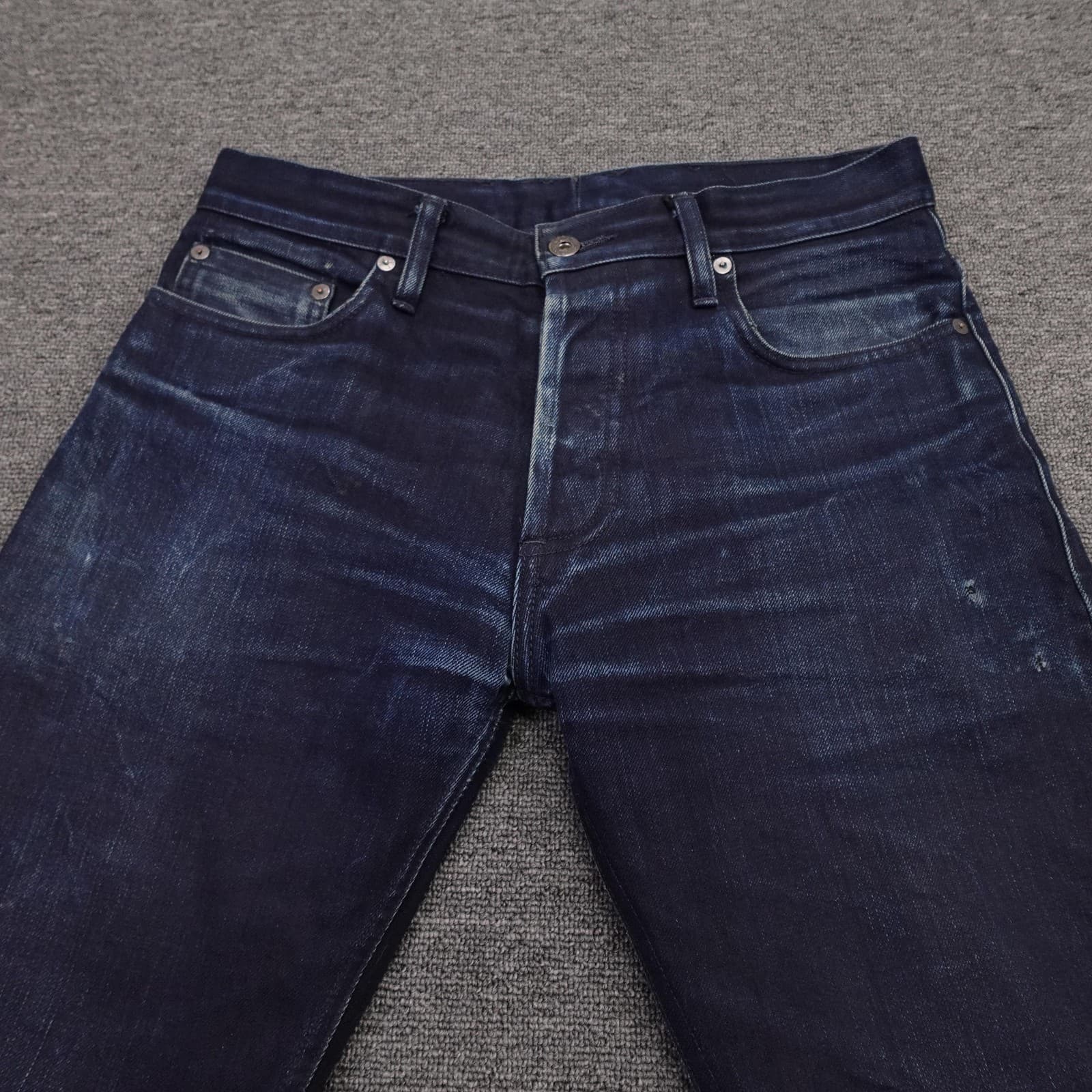 3sixteen ST-120X Jeans Mens 32x30 Blue Raw Selvedge Slim Tapered Denim Made USA - Thumbnail 5