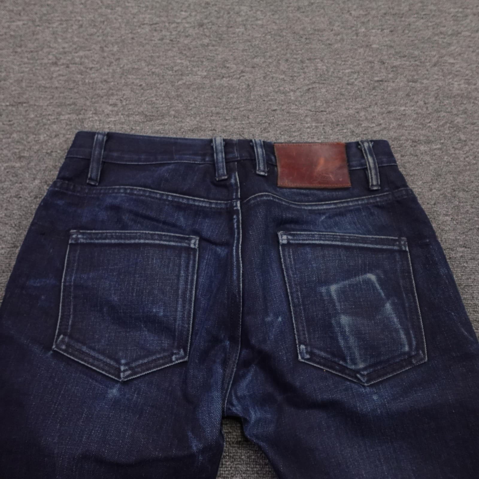 3sixteen ST-120X Jeans Mens 32x30 Blue Raw Selvedge Slim Tapered Denim Made USA - Thumbnail 12