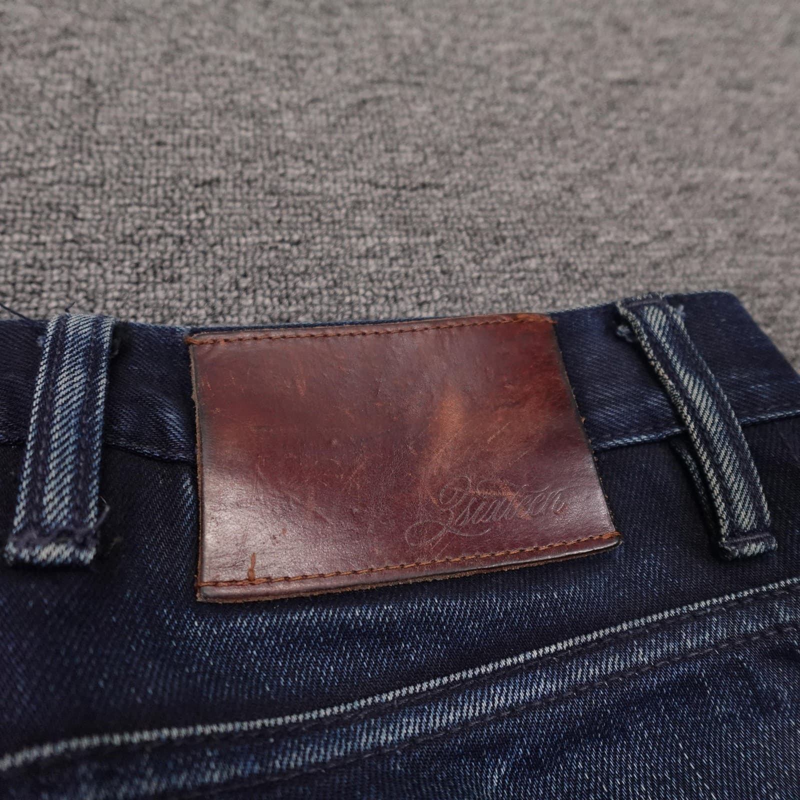 3sixteen ST-120X Jeans Mens 32x30 Blue Raw Selvedge Slim Tapered Denim Made USA - Thumbnail 13