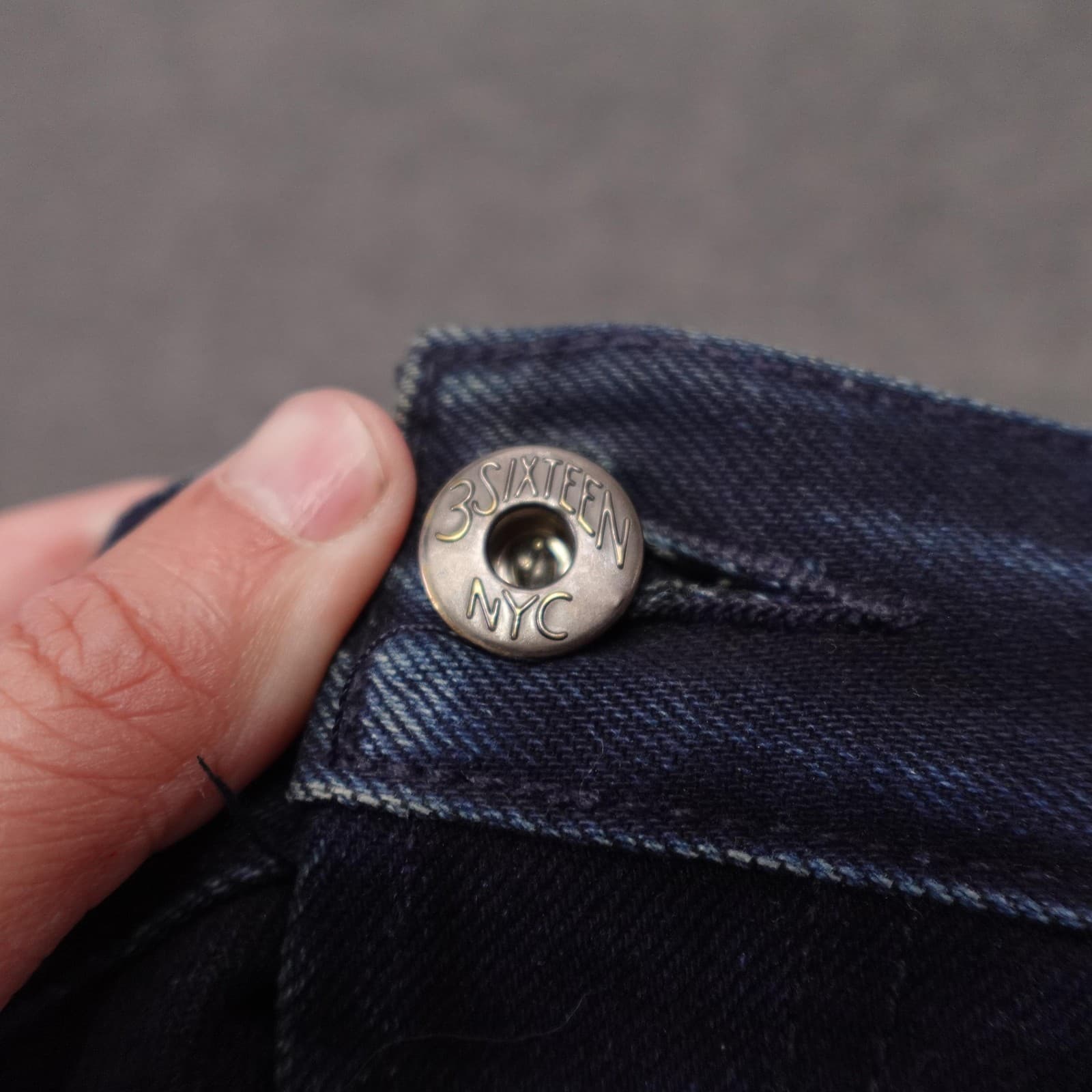 3sixteen ST-120X Jeans Mens 32x30 Blue Raw Selvedge Slim Tapered Denim Made USA - Thumbnail 11