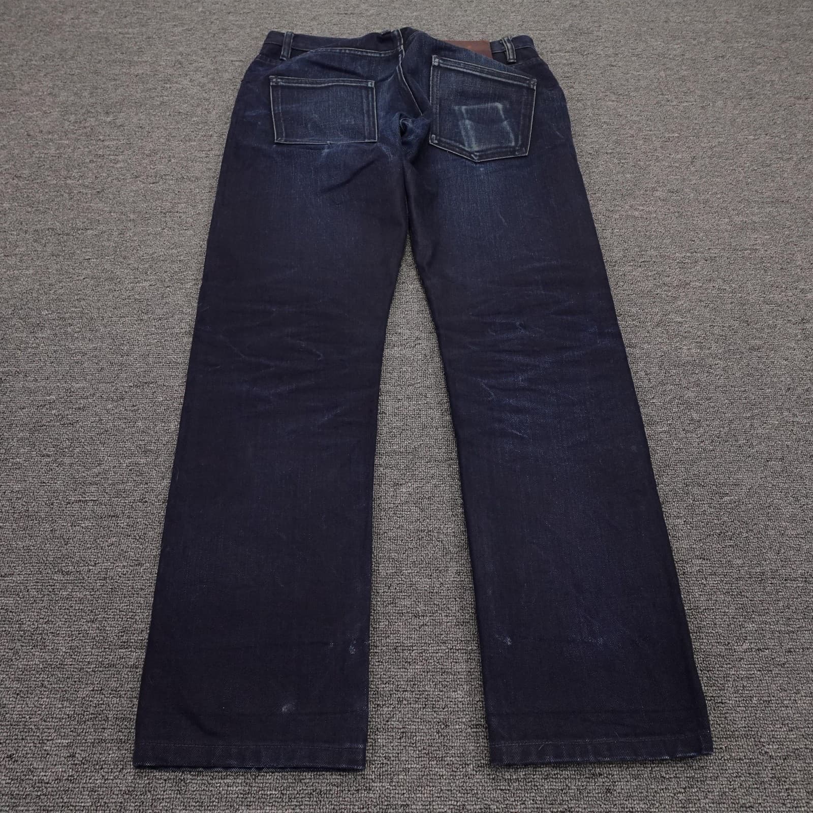 3sixteen ST-120X Jeans Mens 32x30 Blue Raw Selvedge Slim Tapered Denim Made USA - Thumbnail 14