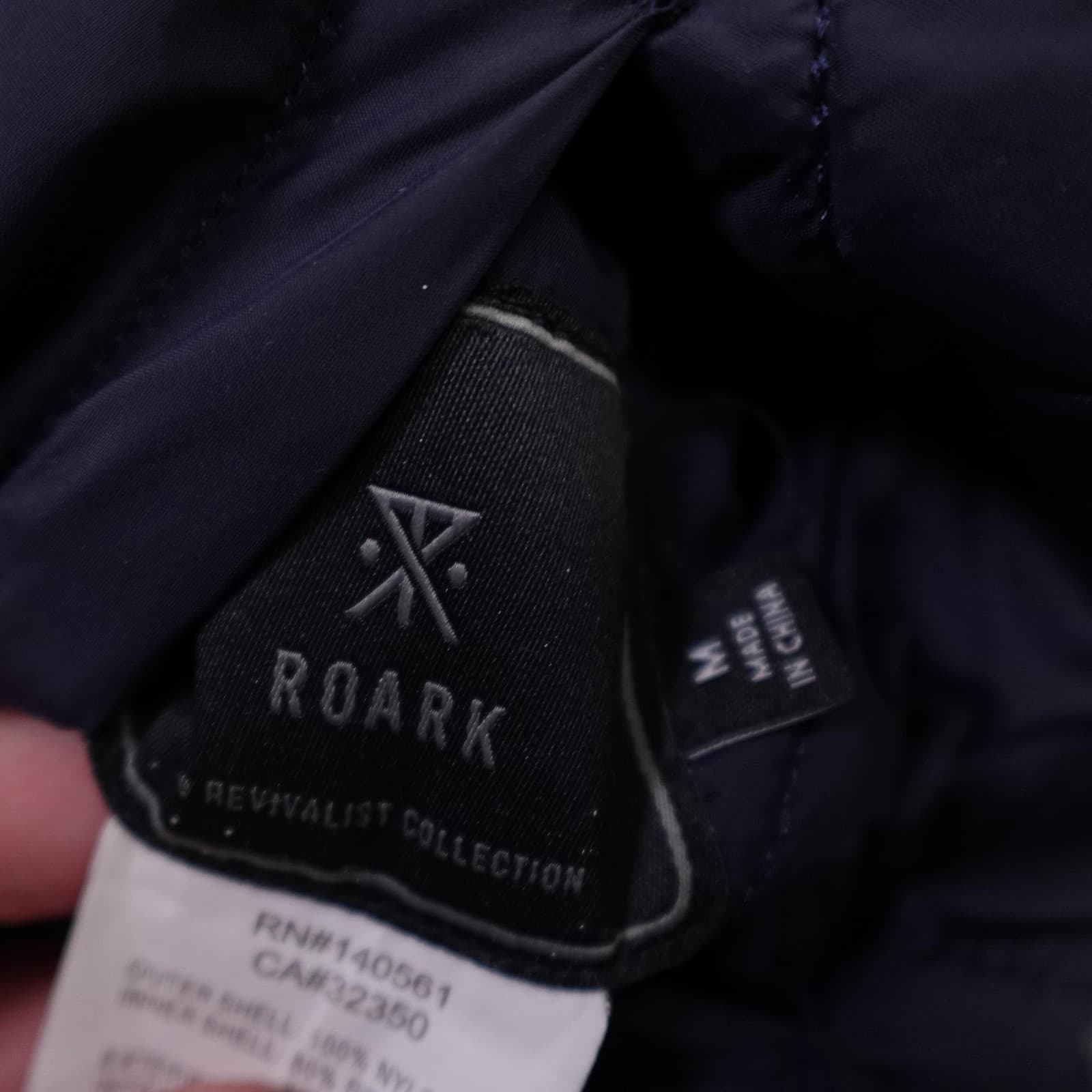 Roark Revivalist Jacket Mens Medium Blue Reversible Quilted Bomber Striped - Thumbnail 10