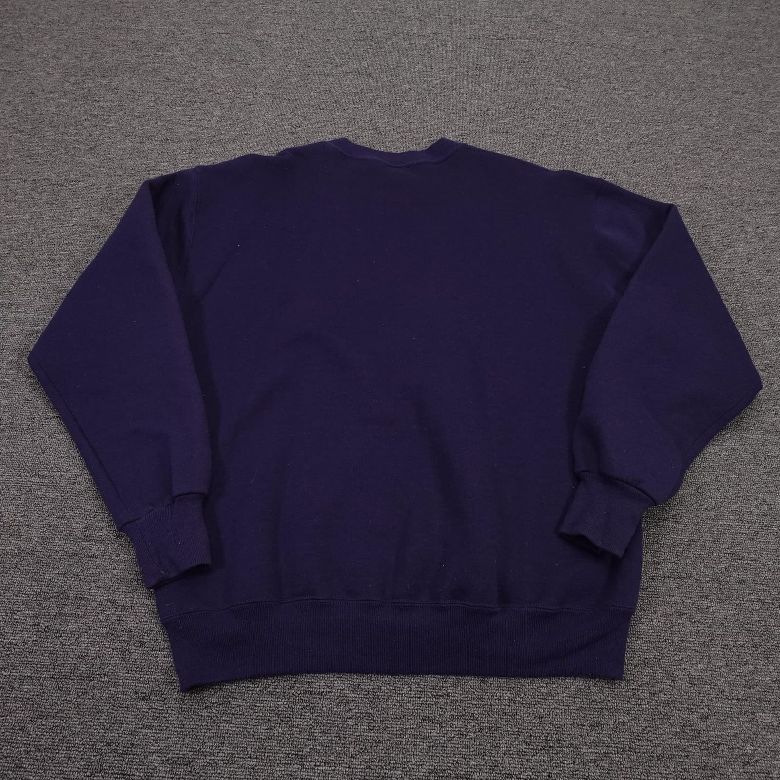 VINTAGE Russell Athletic Sweatshirt Large Blue Crewneck Fleece Made USA Pullover - Thumbnail 6