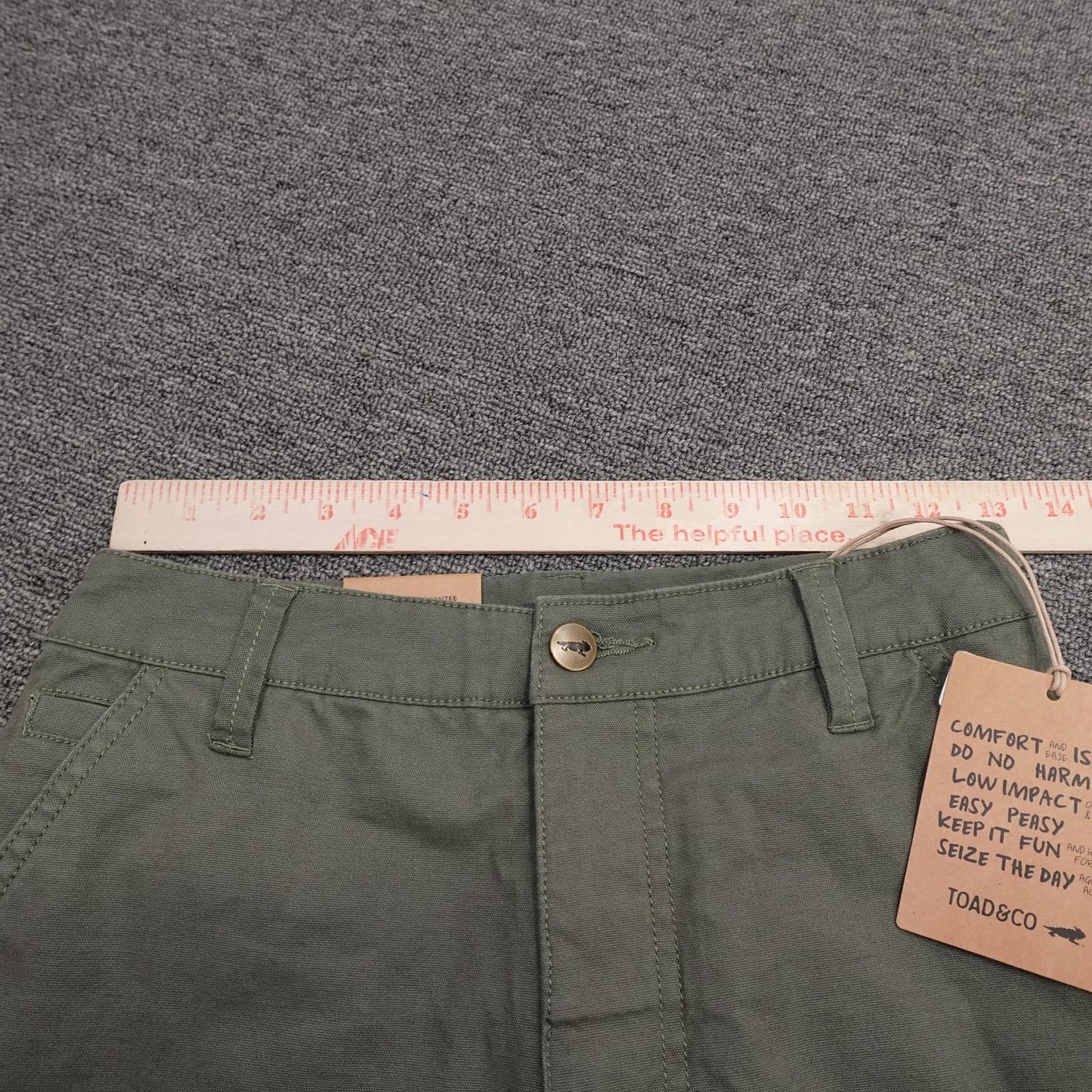 Toad&Co Pants 0 Green Organic Earthworks High Rise Hiking Stretch Outdoor - Thumbnail 10