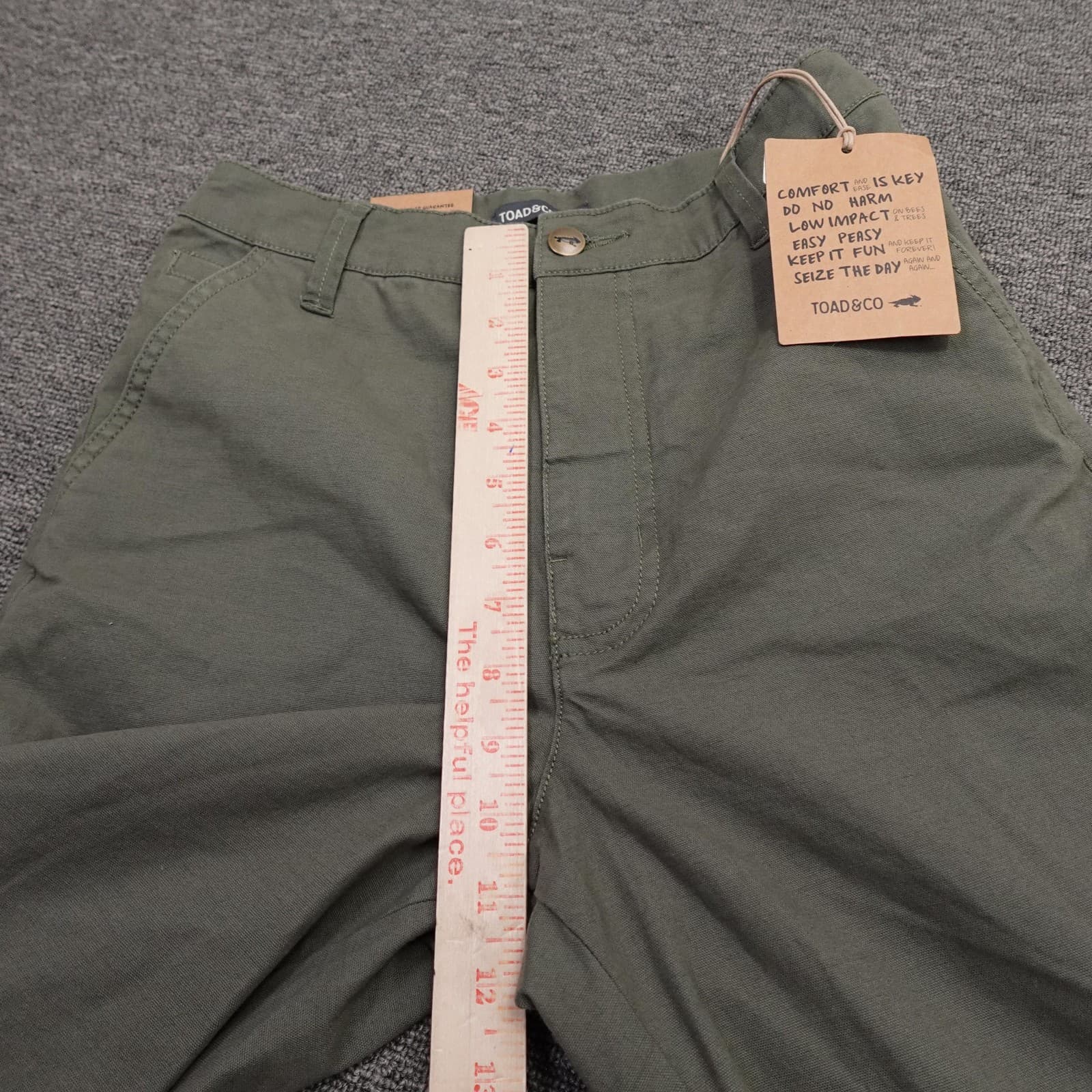 Toad&Co Pants 0 Green Organic Earthworks High Rise Hiking Stretch Outdoor - Thumbnail 11