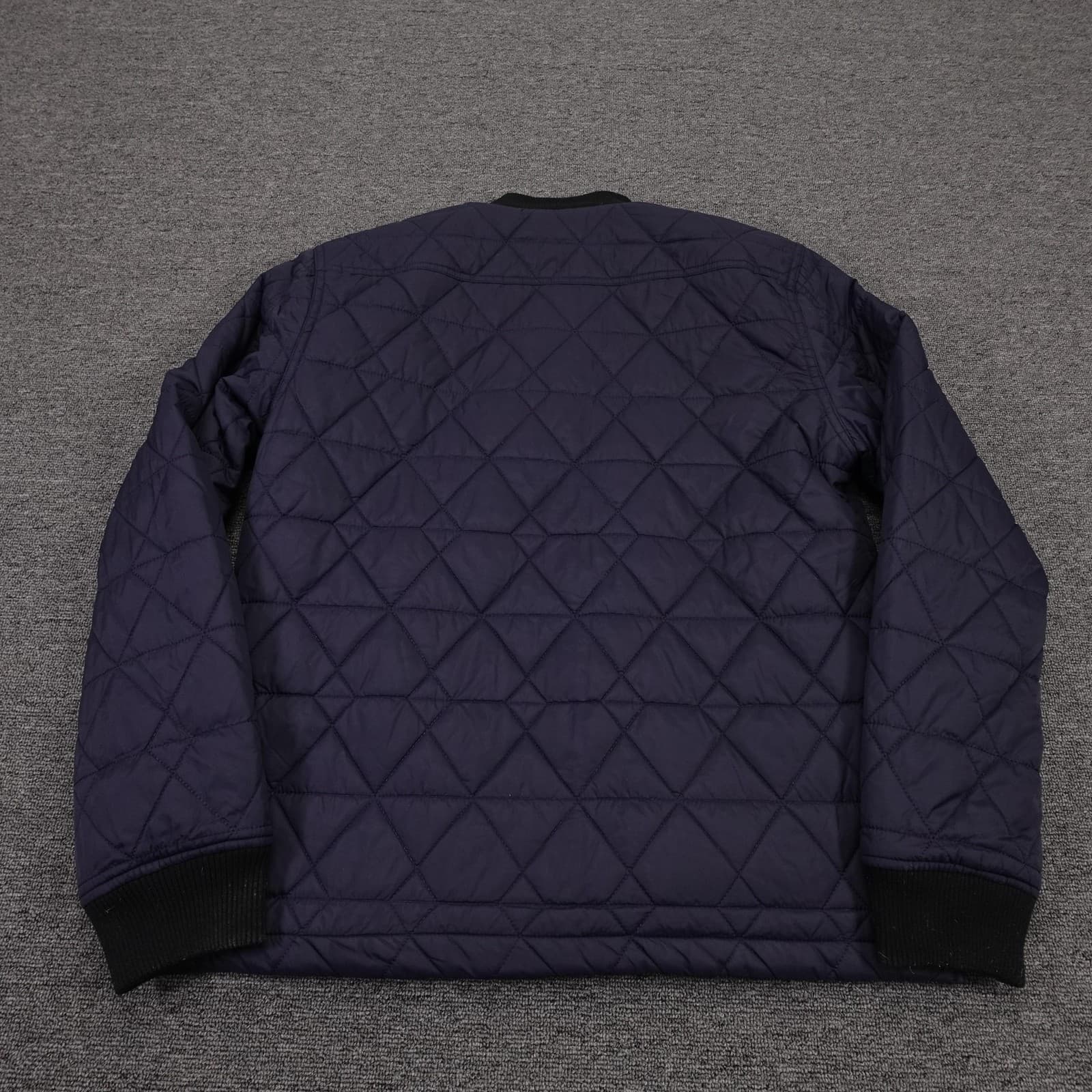 Roark Revivalist Jacket Mens Medium Blue Reversible Quilted Bomber Striped - Thumbnail 9