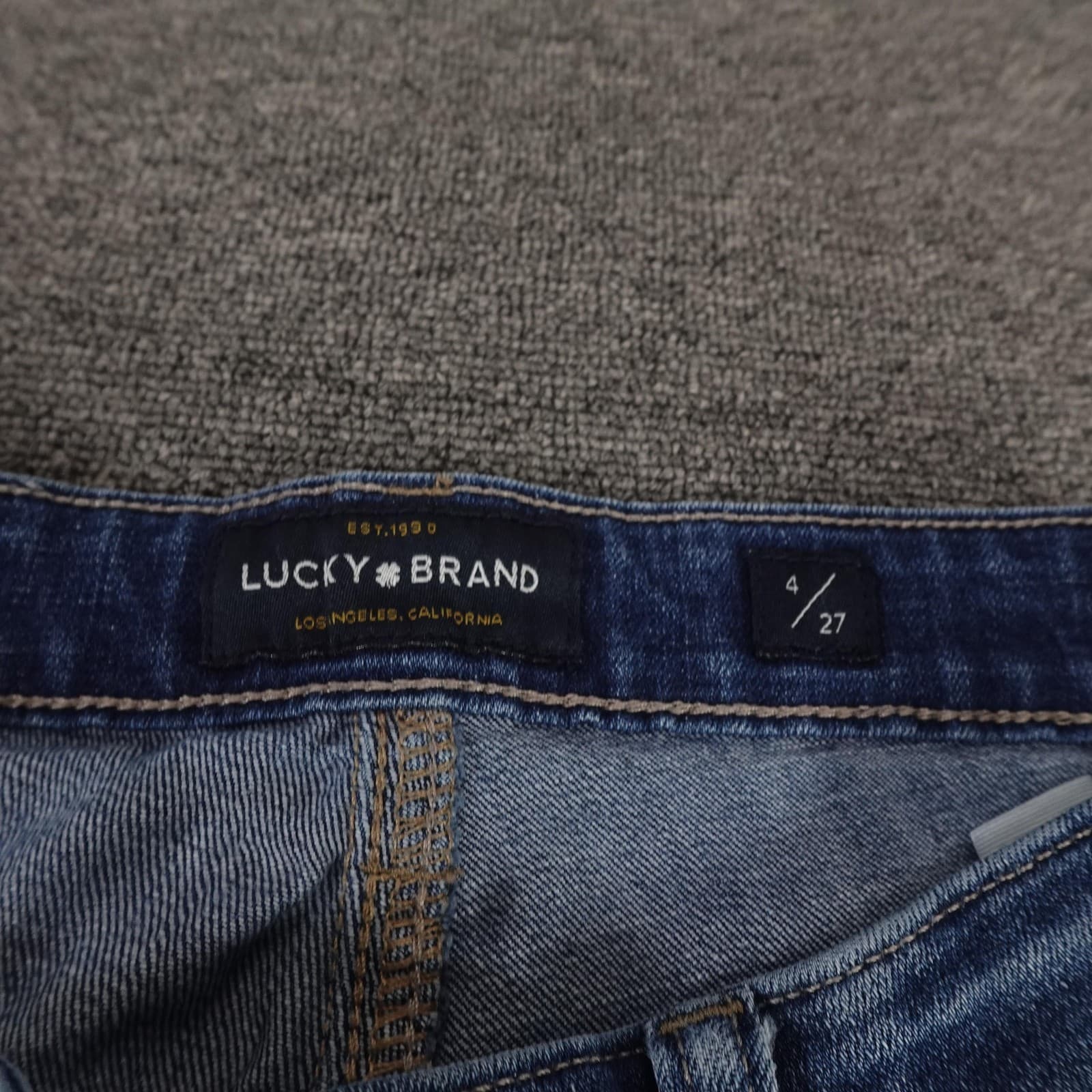 Lucky Brand Jeans Womens 4 27 Blue High Rise Skinny Bridgette Stretch Denim - Thumbnail 5