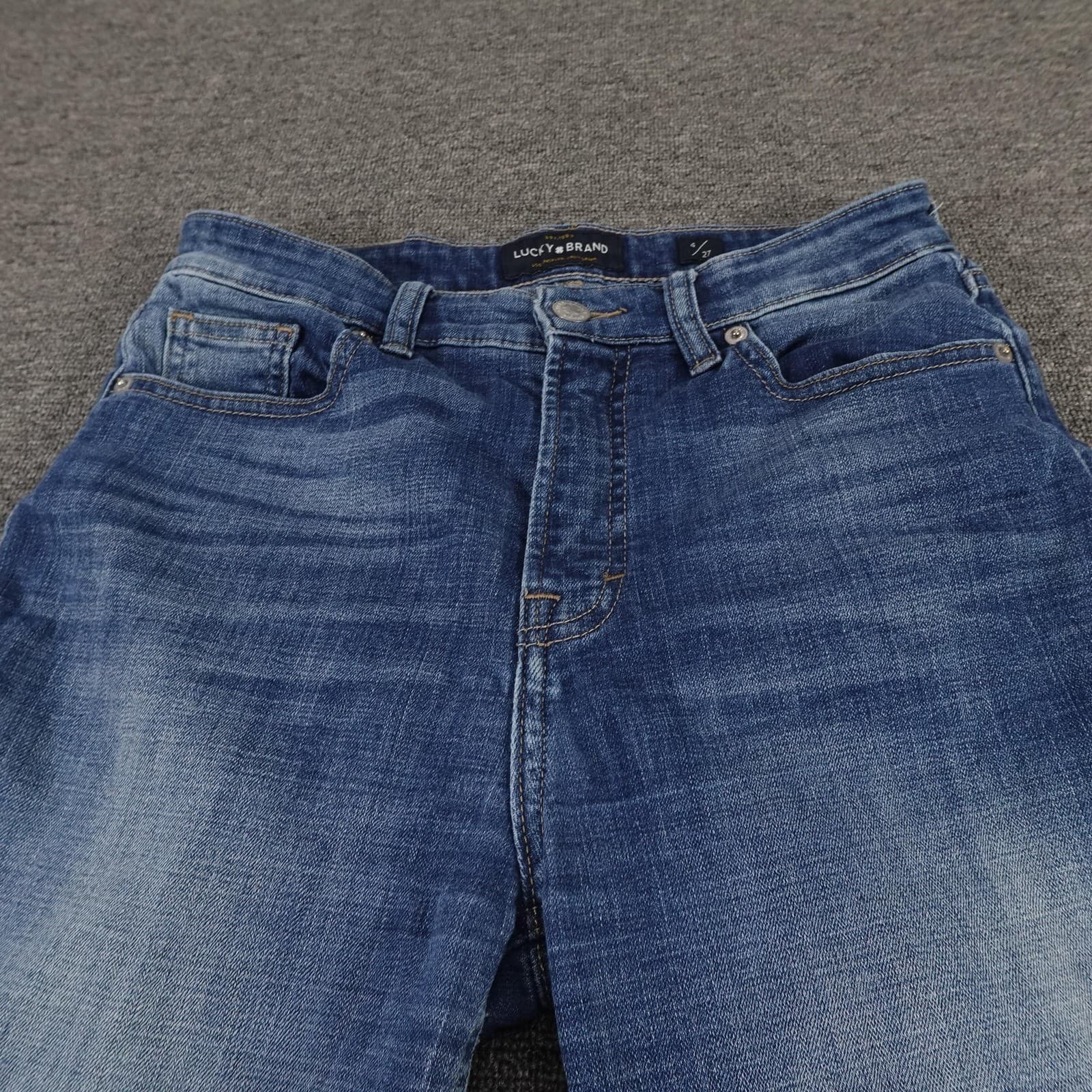 Lucky Brand Jeans Womens 4 27 Blue High Rise Skinny Bridgette Stretch Denim - Thumbnail 3