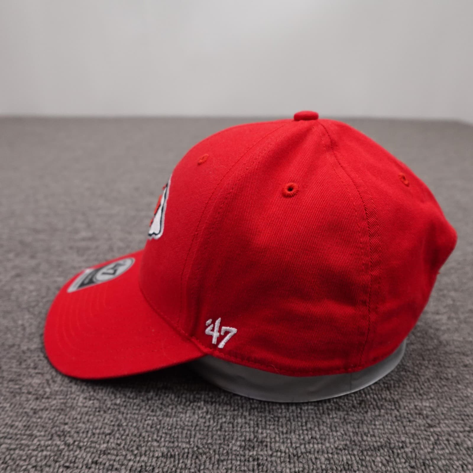 Kansas City Chiefs Hat Cap Strap Back Mens One Size Red NFL Football MVP '47 - Thumbnail 2
